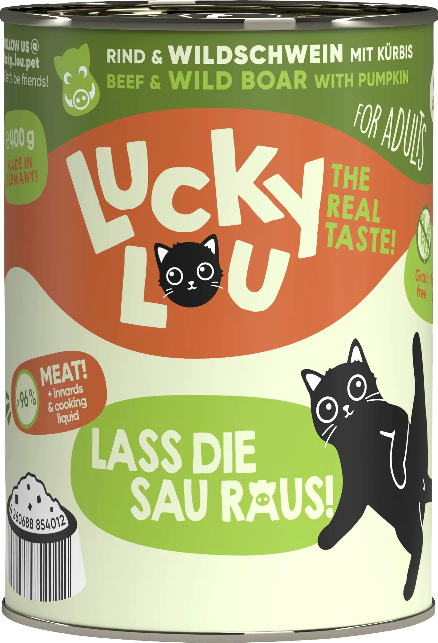 Lucky Lou Lifestage Adult Rind und Wildschwein 400g Lucky Lou Lifestage Adult Rind und Wildschwein 400g