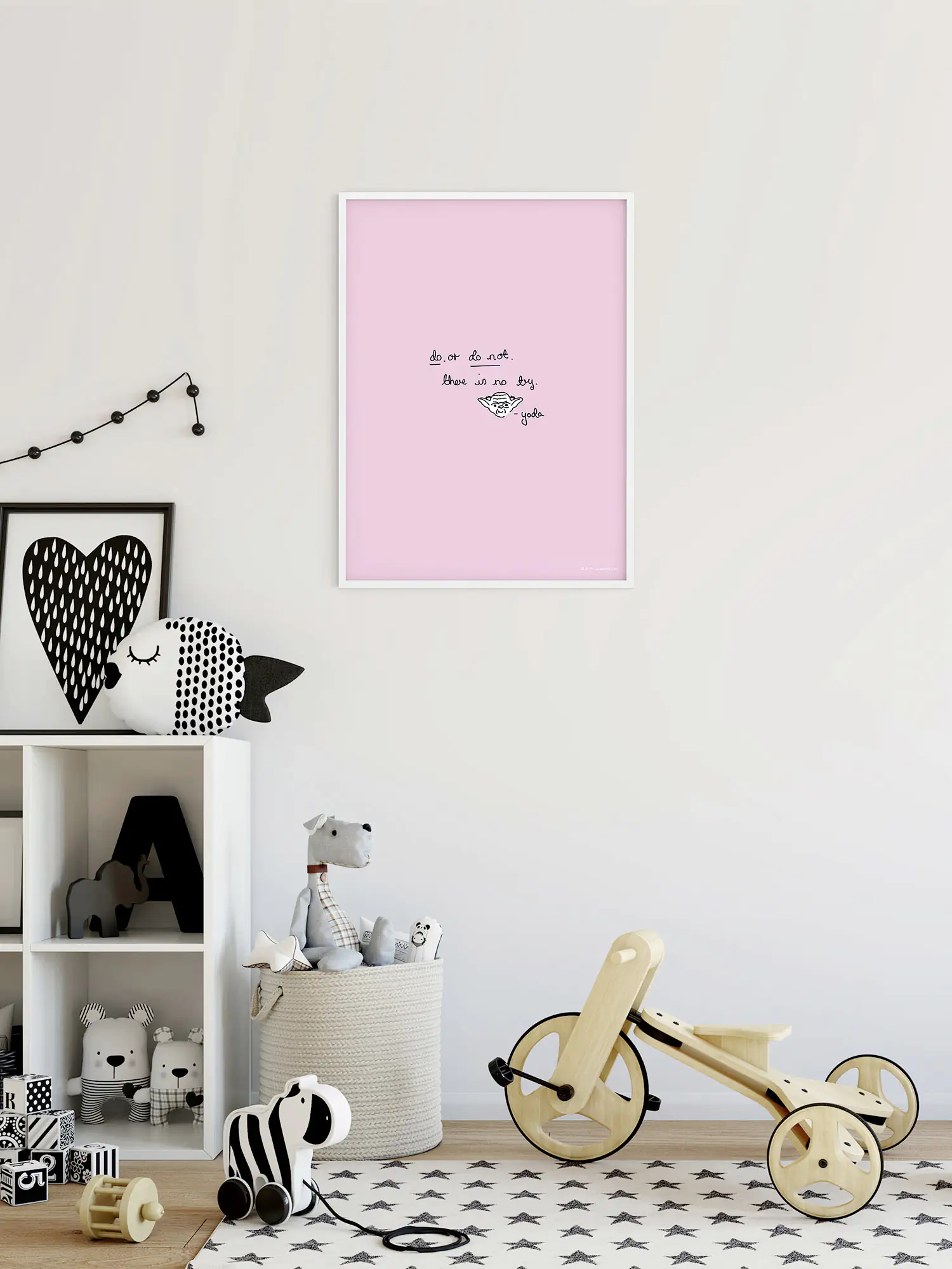 4055065190834_2865735 Komar Wandbild SW Quote Yoda Cute 40 x 50 cm
