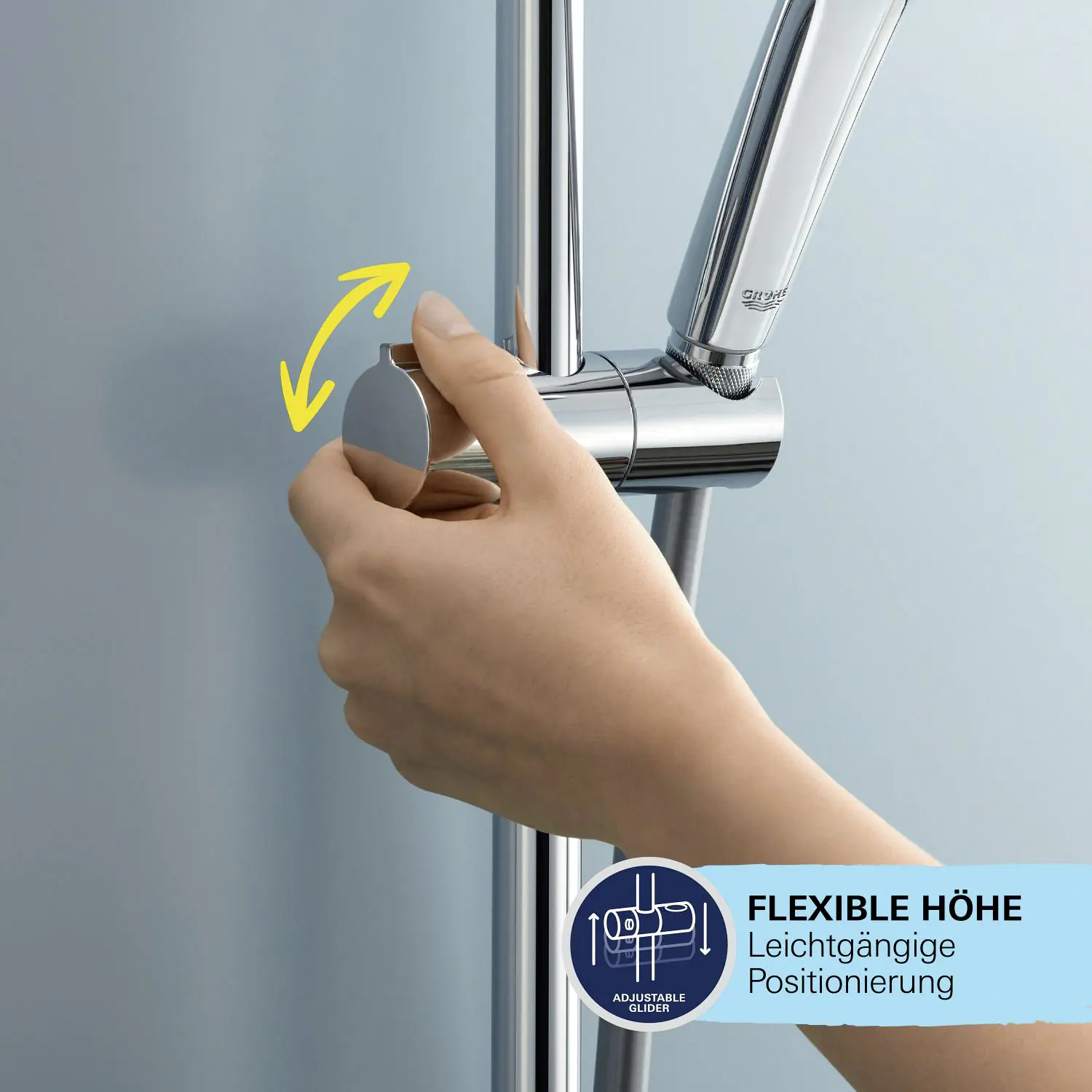 Grohe Kopfbrausesystem Vitalio Joy 260 verchromt, mit Umstellung