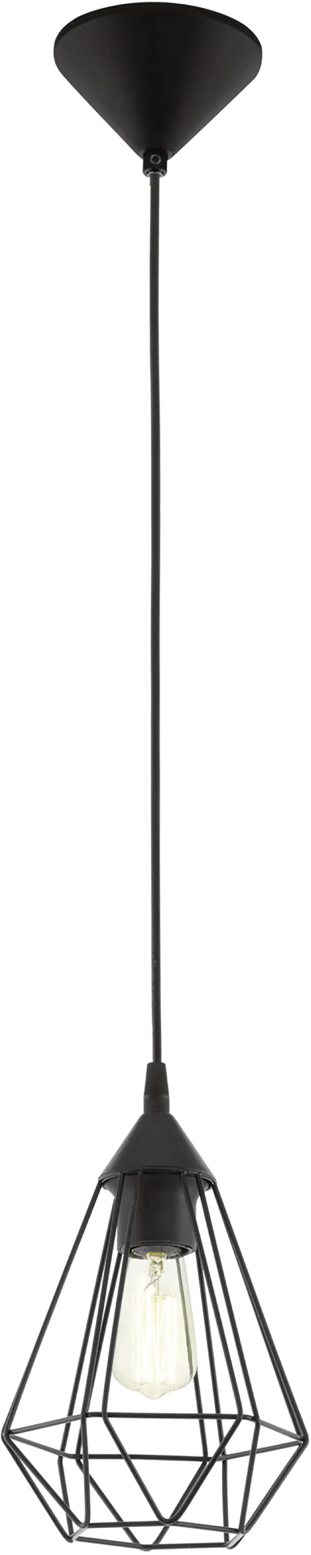 Eglo Pendelleuchte Tarbes schwarz Ø 17,5 cm E27 Eglo Pendelleuchte Tarbes schwarz Ø 17,5 cm E27