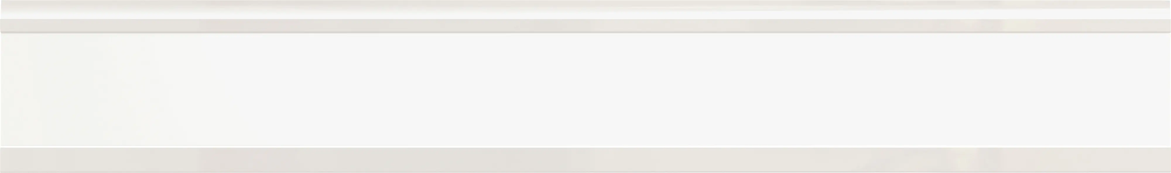 Osmo Creativprofil Alu-Fence 184 x 28 cm Glas (ESG) cremeweiß für GE weiß