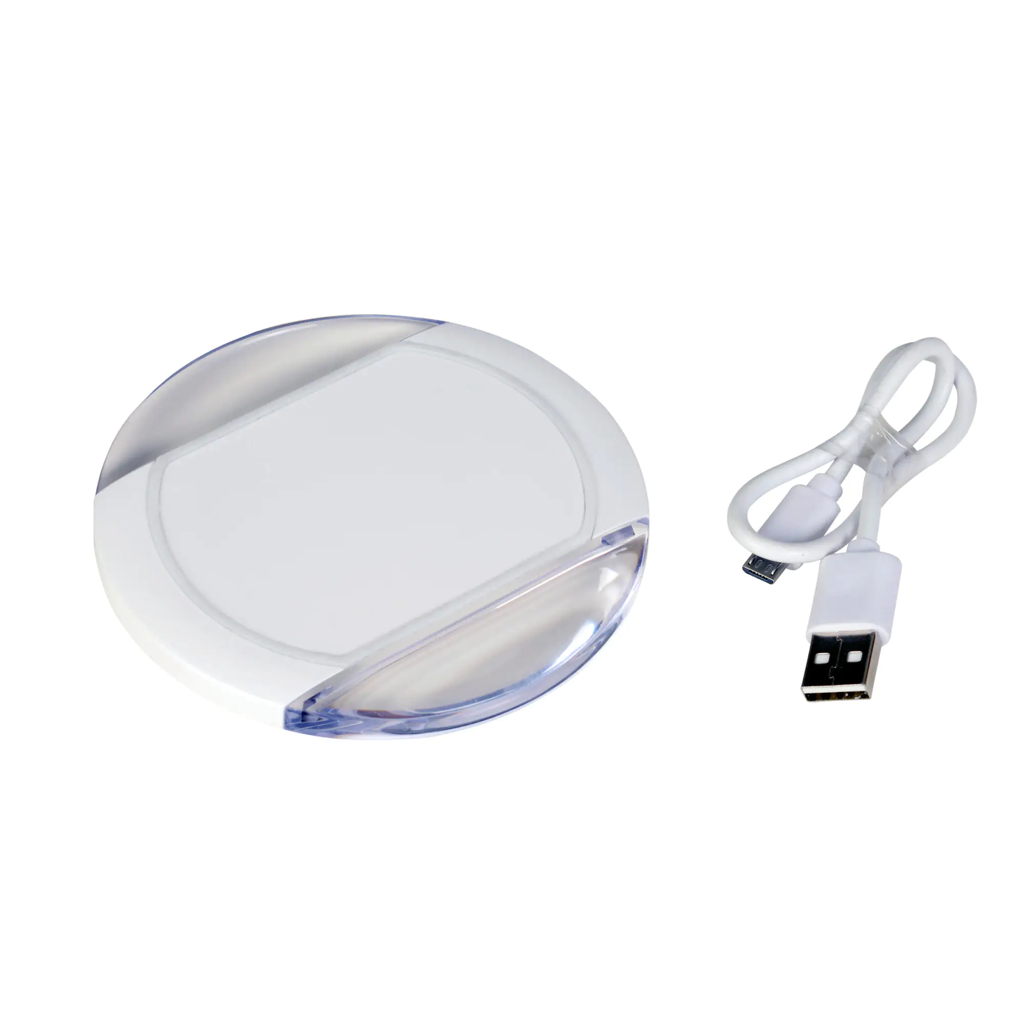 Induktive Ladestation mit USB Kabel weiß Induktive Ladestation mit USB Kabel weiß