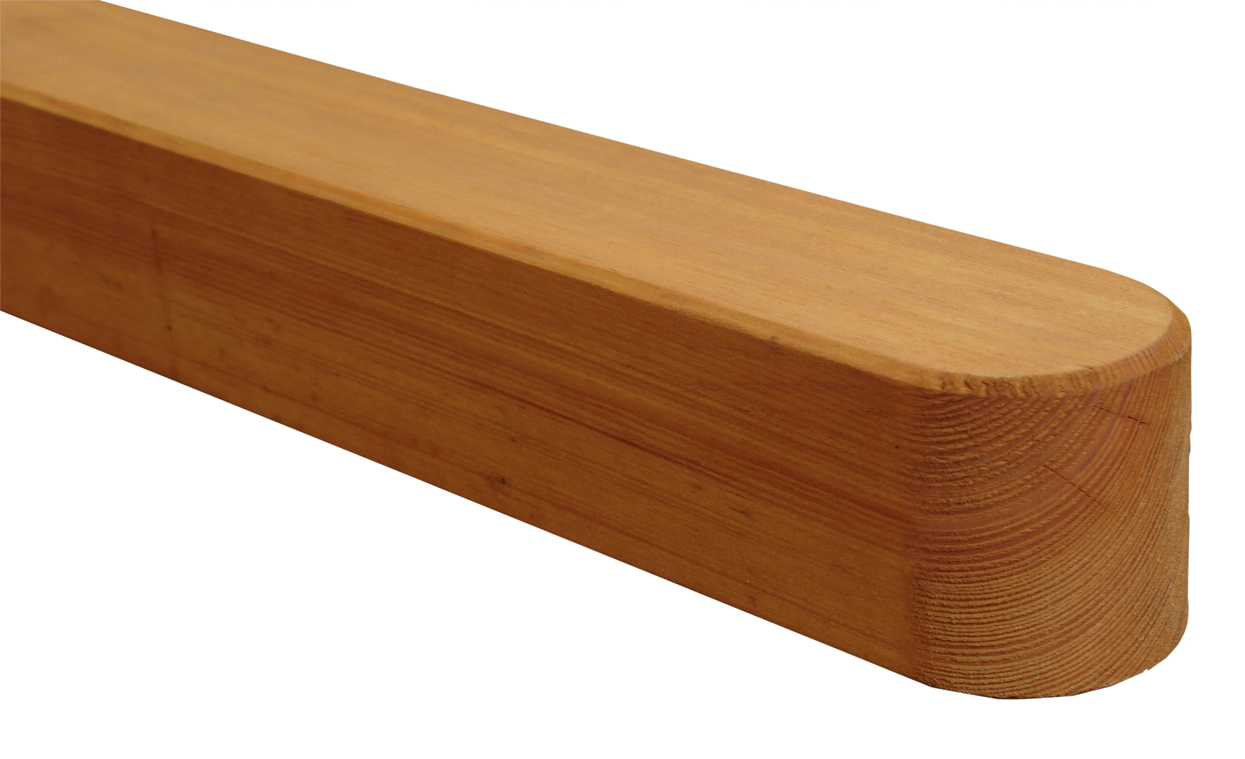 Rundkopfpfosten Kiefer 100 x 7 x 7 cm Pinie gebeizt