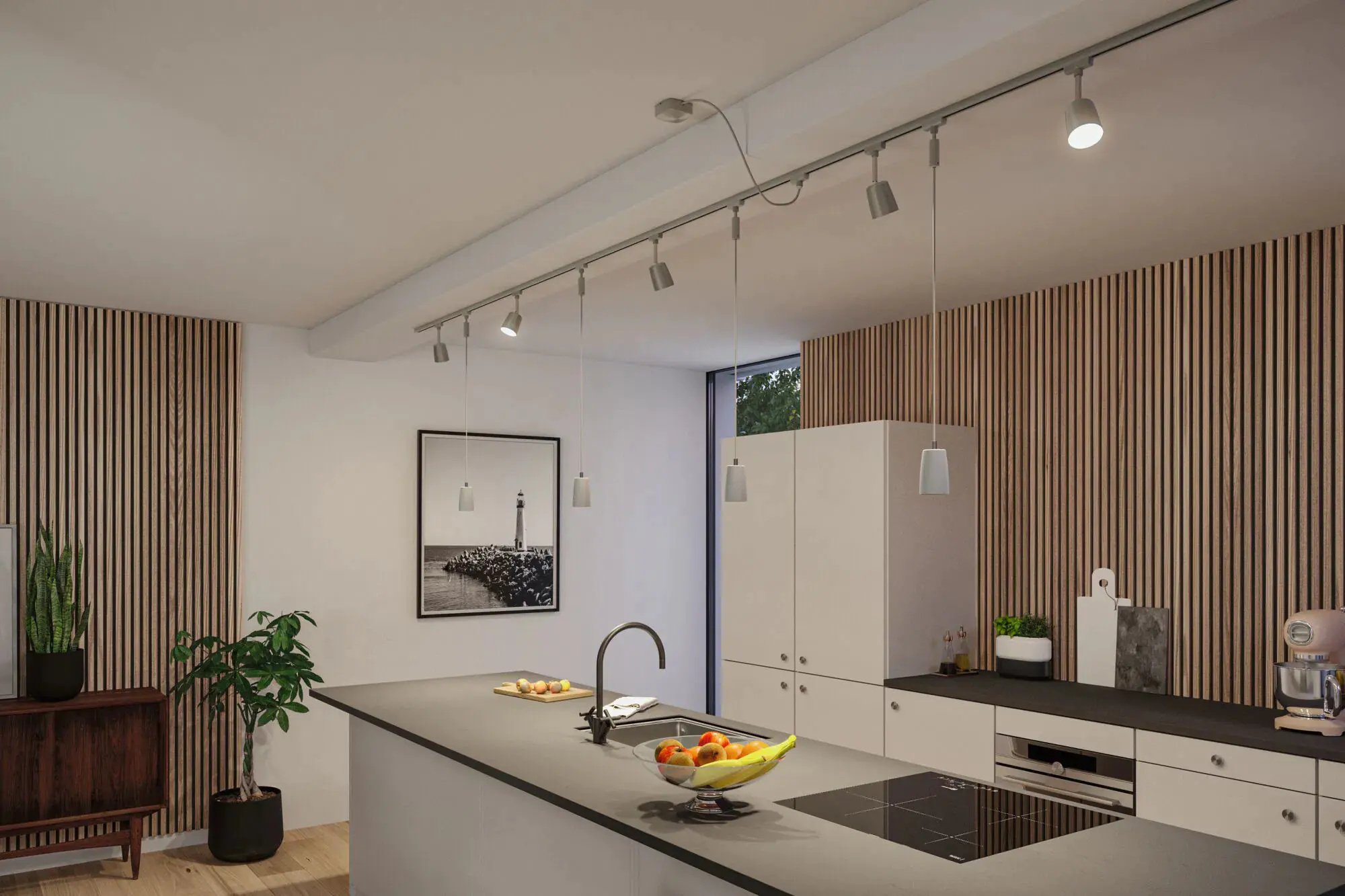 Paulmann U-Rail Kabeleinspeisung 1m, 100W, chrom