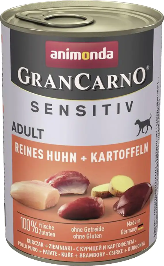 4017721824118 Animonda GranCarno Adult Sensitiv Reines Huhn + Kartoffeln 400 g