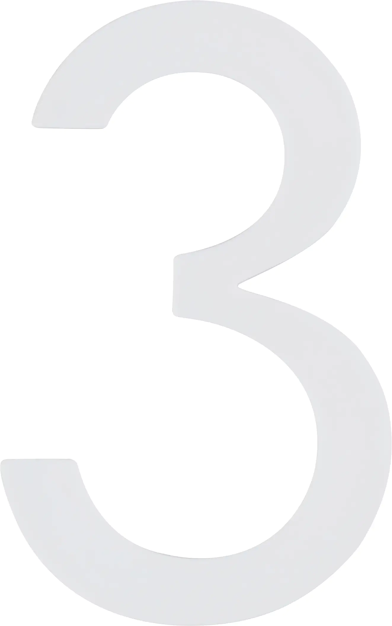 Alpertec Hausnummer 3 Selbstklebend Nachtleuchtend