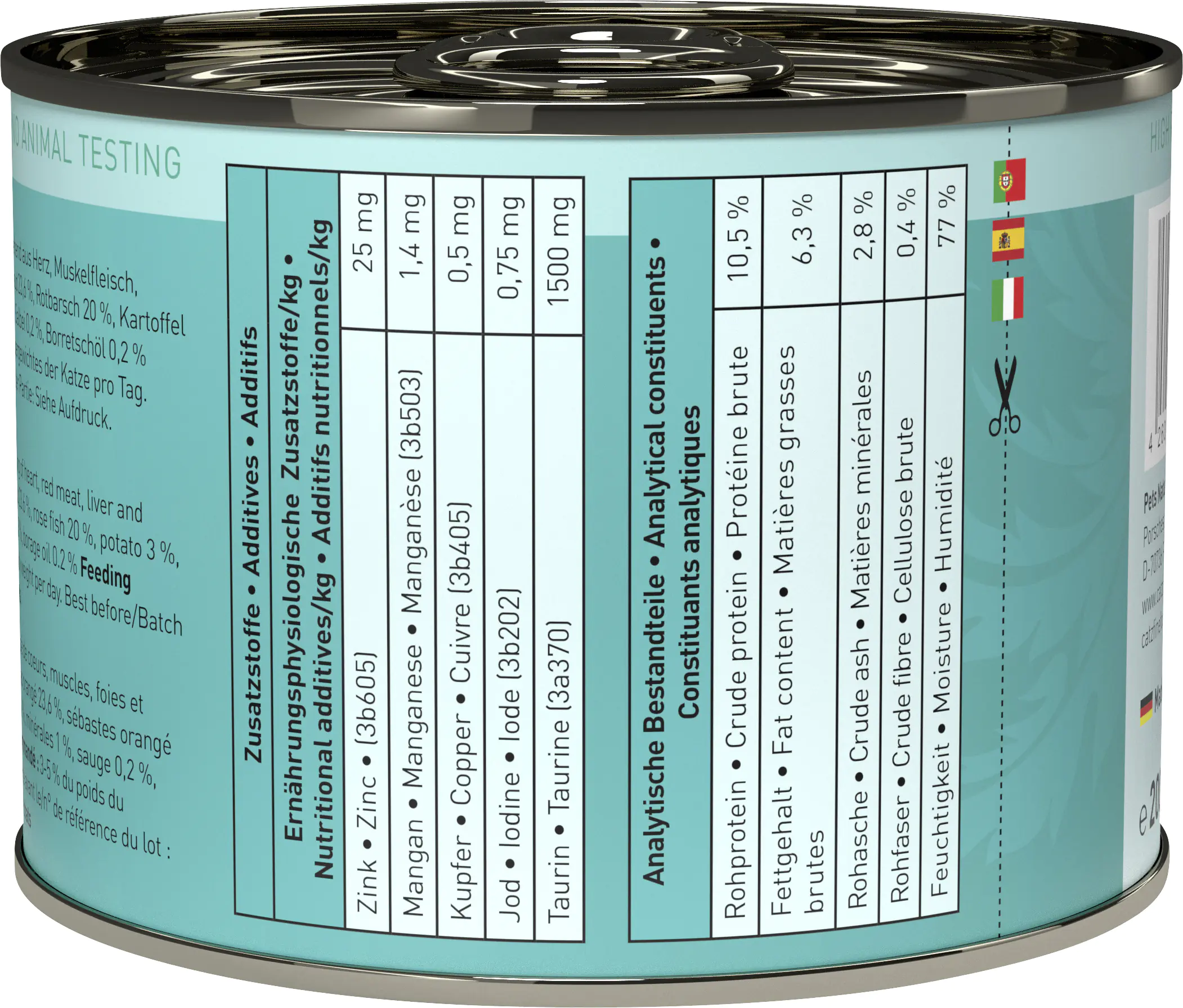 Catz Finefood Katzenfutter Classic No. 21 Wild & Rotbarsch 200 g