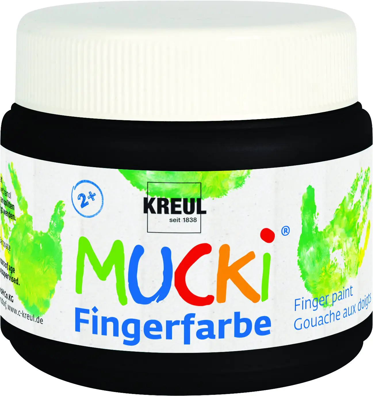 Kreul Mucki Fingerfarbe schwarz 150 ml