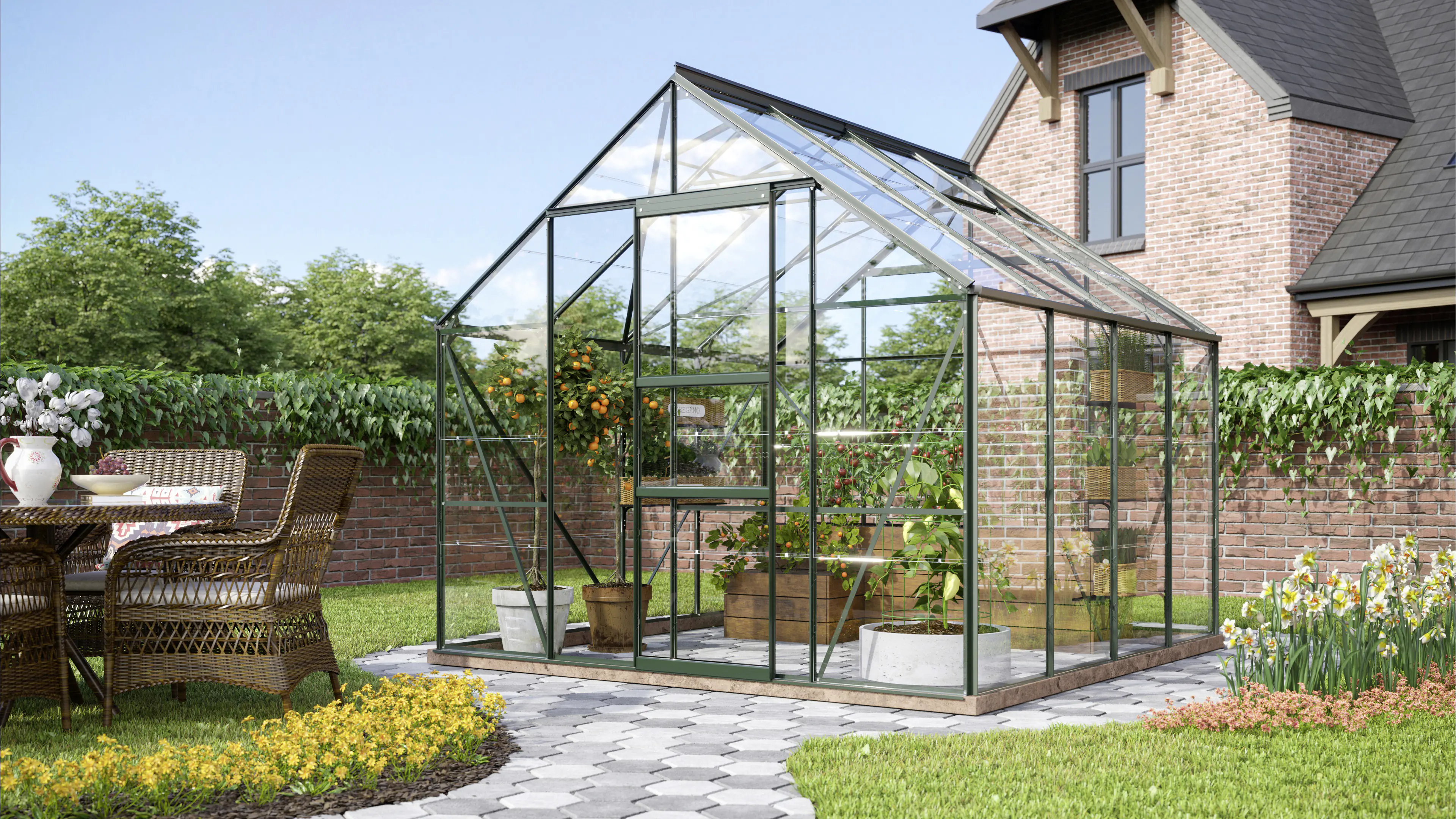 Vitavia Gewächshaus Merkur 6700 254 x 254 cm 3 mm Sicherheitsglas Vitavia Gewächshaus Merkur 6700 254 x 254 cm 3 mm Sicherheitsglas