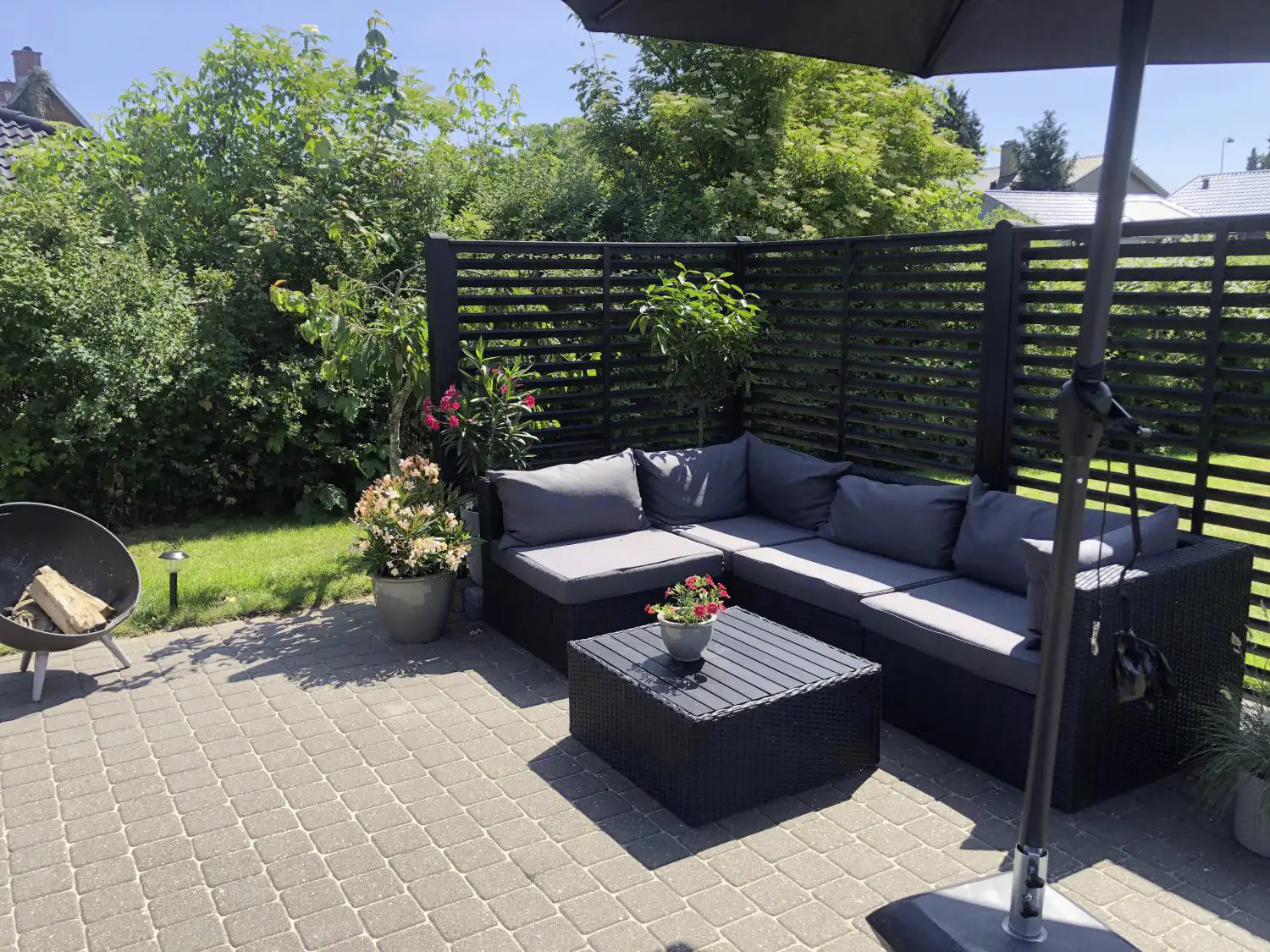 Plus Zaun Koyto 160 x 120 cm RAL 9005 Schwarz