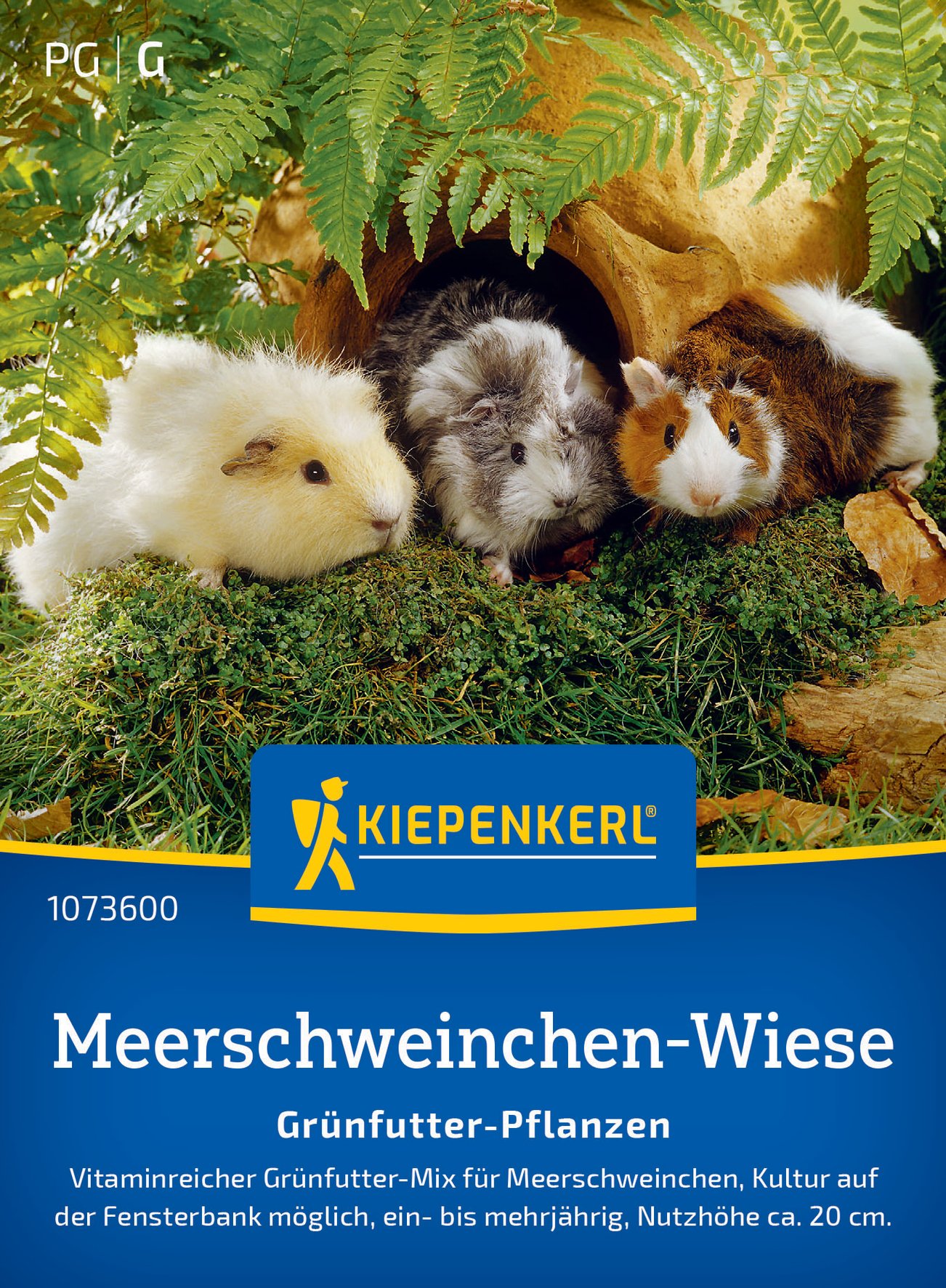 Kiepenkerl Rasensamen Meerschweinchen-Wiesen Grünfutter-Pflanzen für ca. 3 - 5 m²