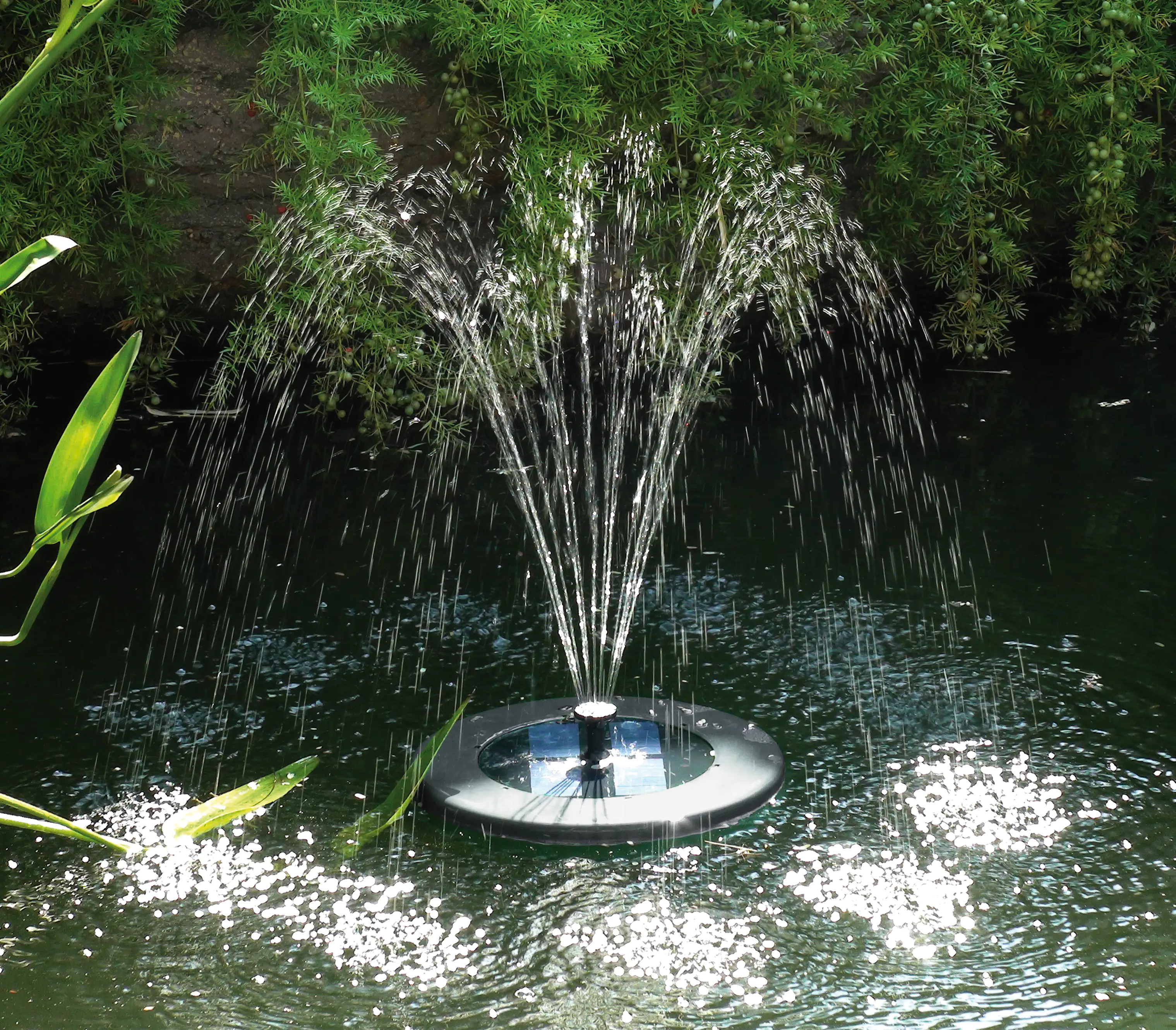 Tip Solar-Teichwasserspiel Schwimminsel inkl. LED Beleuchtung Tip Solar-Teichwasserspiel Schwimminsel inkl. LED Beleuchtung