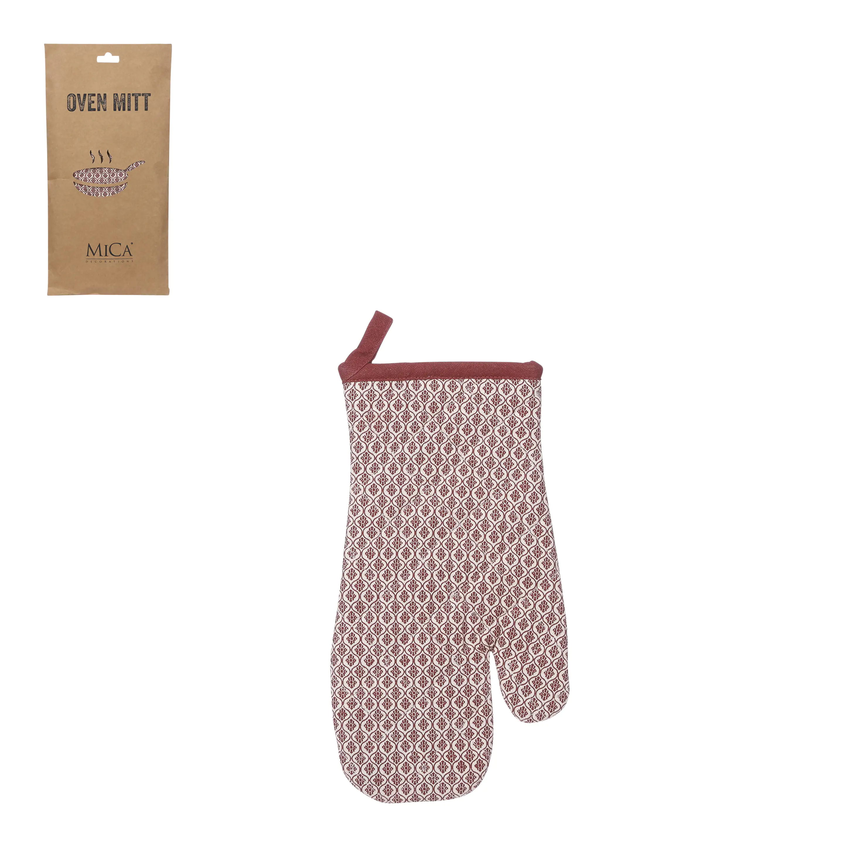 8718861872644 Mica Ofenhandschuh Badhi braun 32 x 18 cm