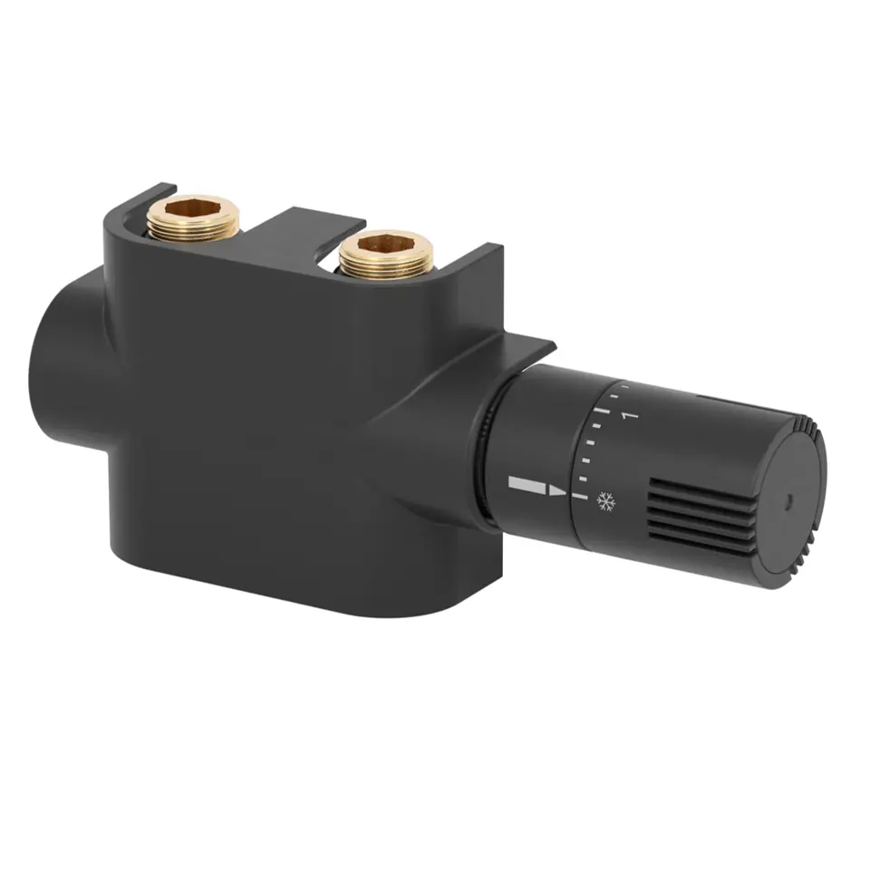 Ximax Heizkörper Mittelanschlussgarnitur Multiblock-Set Universal schwarz