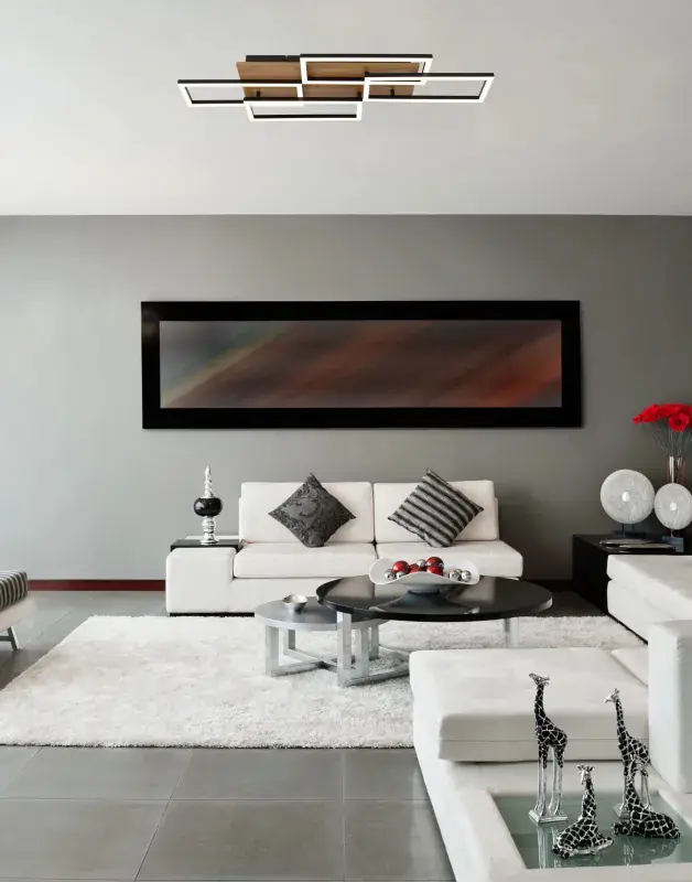 Globo Deckenleuchte Jeffry 87,5 x 32,5 cm schwarz CCT