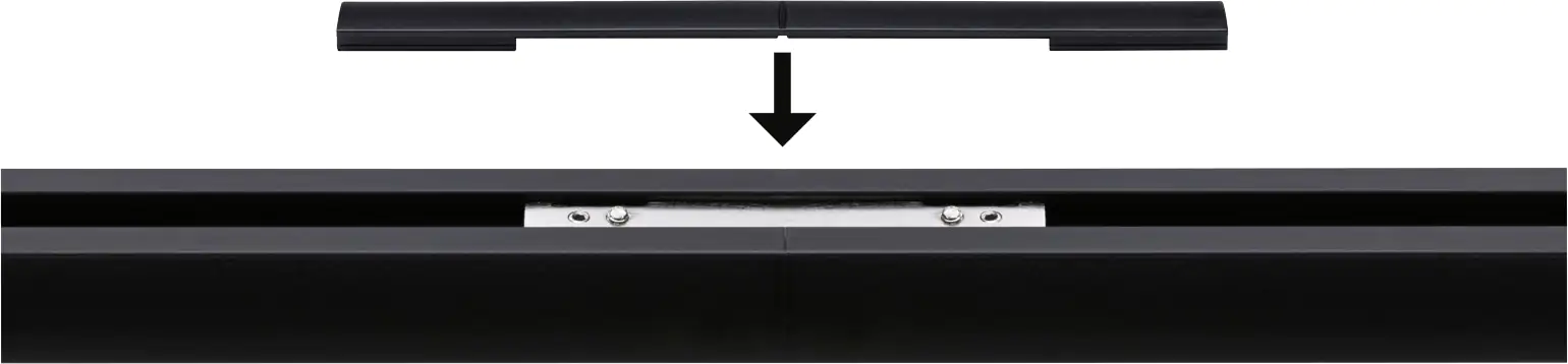 Paulmann URail Connector-Inlay schwarz transparent 12,5 x 1 cm