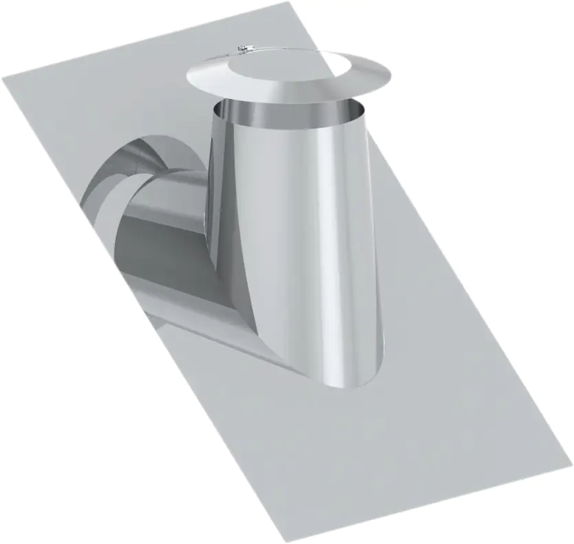 Zitec Schornstein-Dachdurchführungsset Dachneigung 36-45° mit Wetterkragen