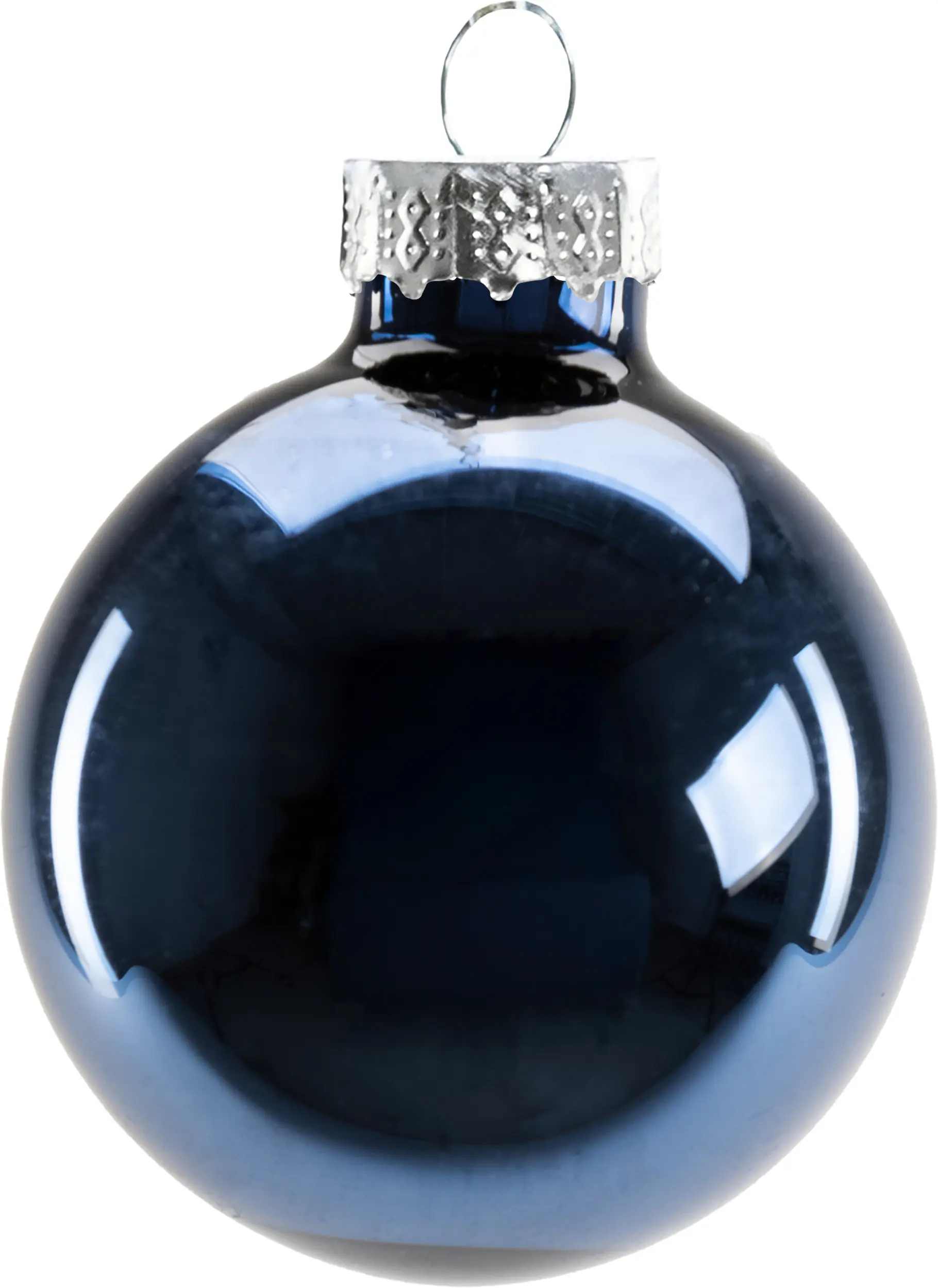 TrendLine Weihnachtskugeln aus Glas Ø 6 cm blau weiß 20 Stück