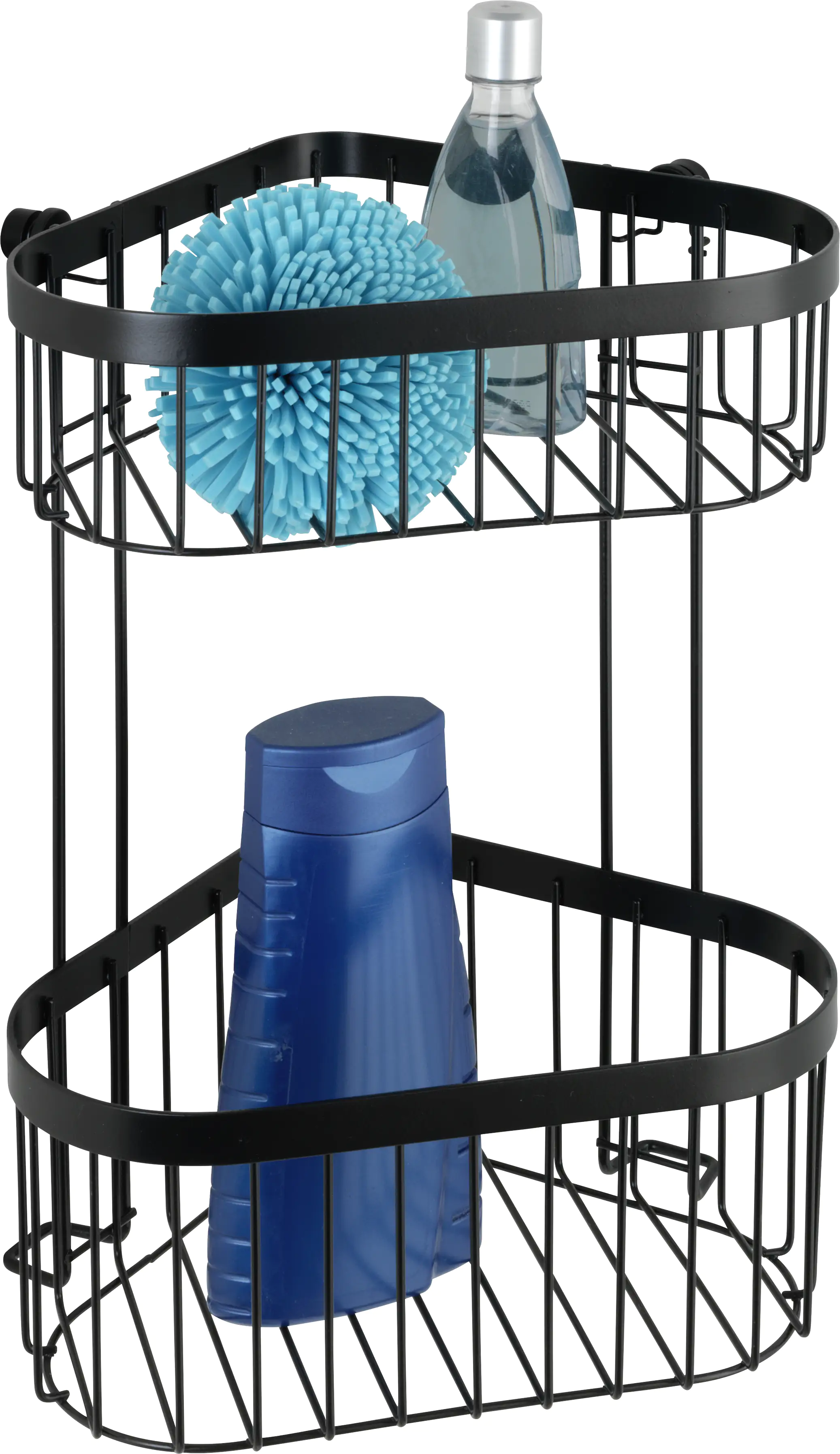 Wenko Eckregal Classic Plus Black 2 Ablagen