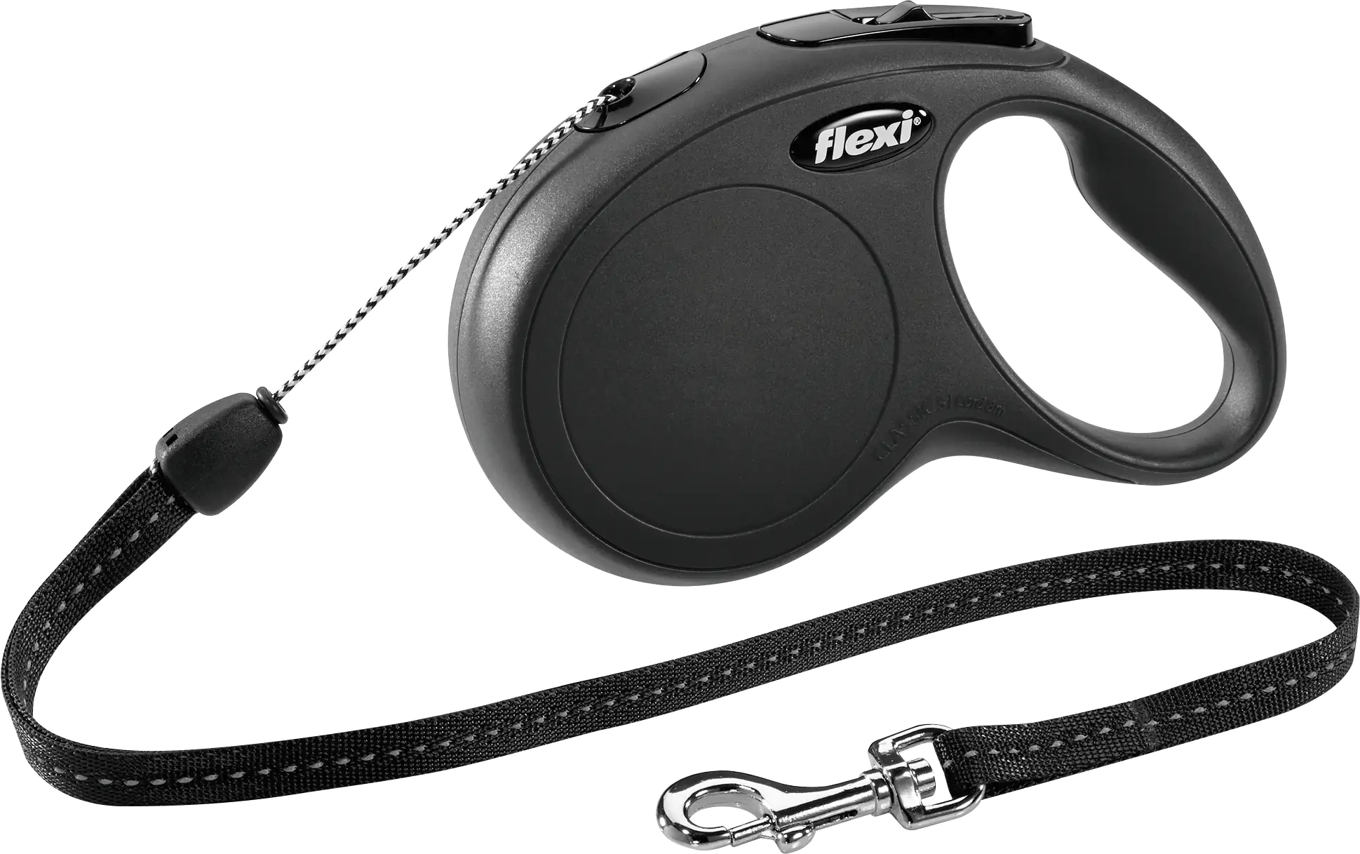 Flexi Hundeleine New Classic S schwarz, Seil