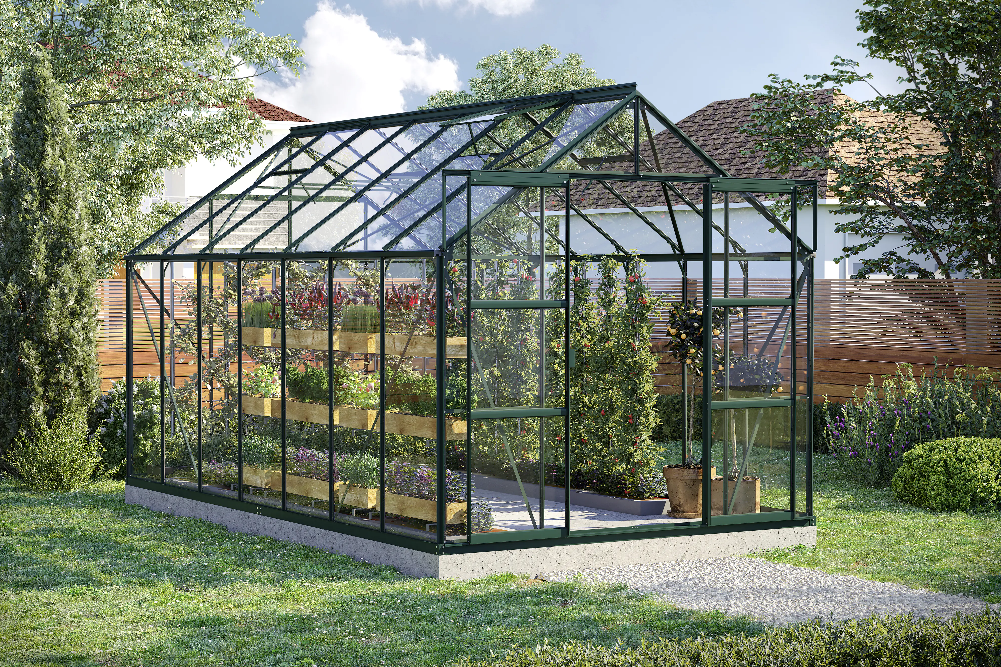 Vitavia Gewächshaus Uranus 11500 254 x 441 cm 3 mm Sicherheitsglas Vitavia Gewächshaus Uranus 11500 254 x 441 cm 3 mm Sicherheitsglas