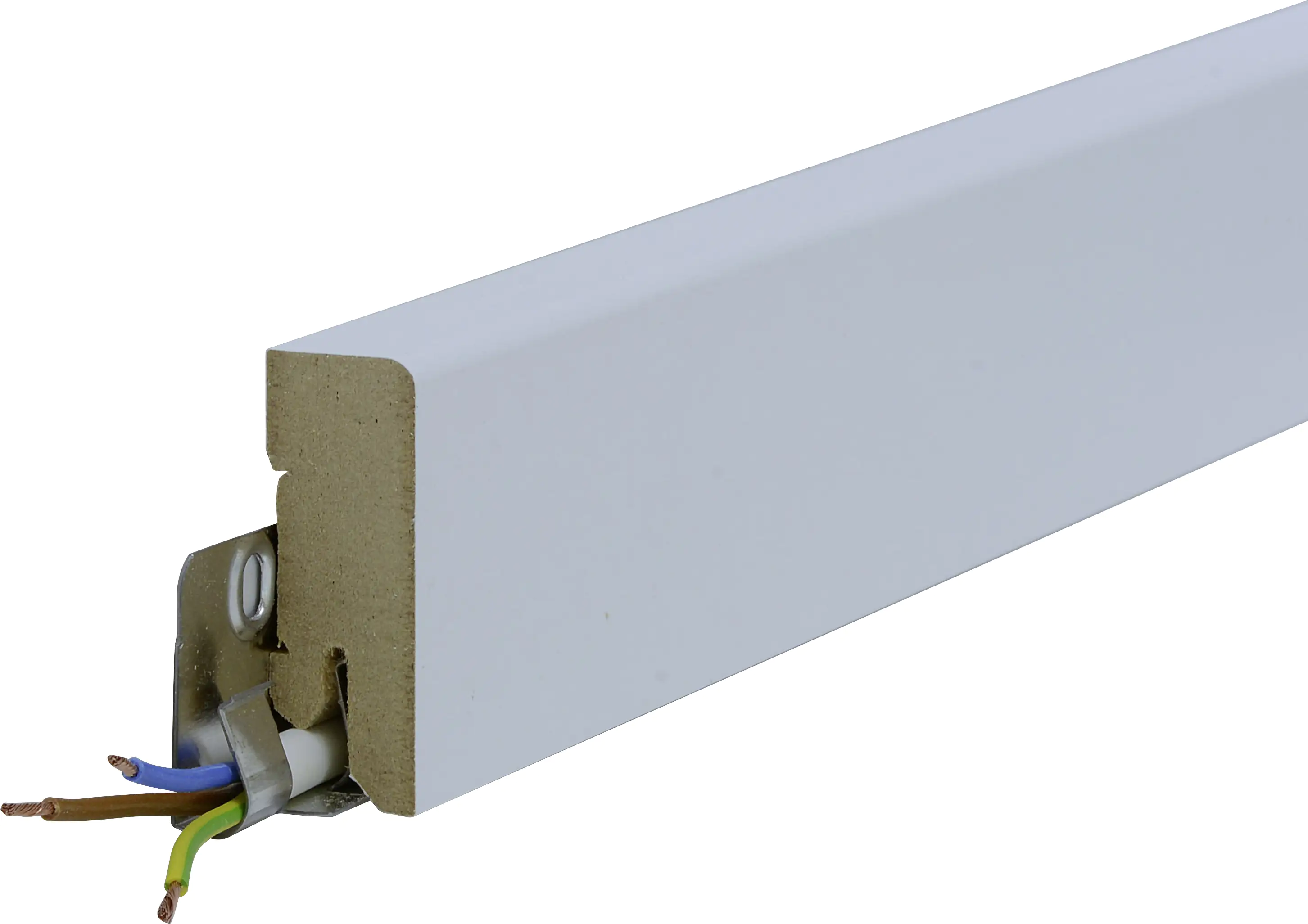 B.S. Bauprogramm Clip-Sockelleiste 250 cm 50 x 18 mm Blütenweiß B.S. Bauprogramm Clip-Sockelleiste 250 cm 50 x 18 mm Blütenweiß