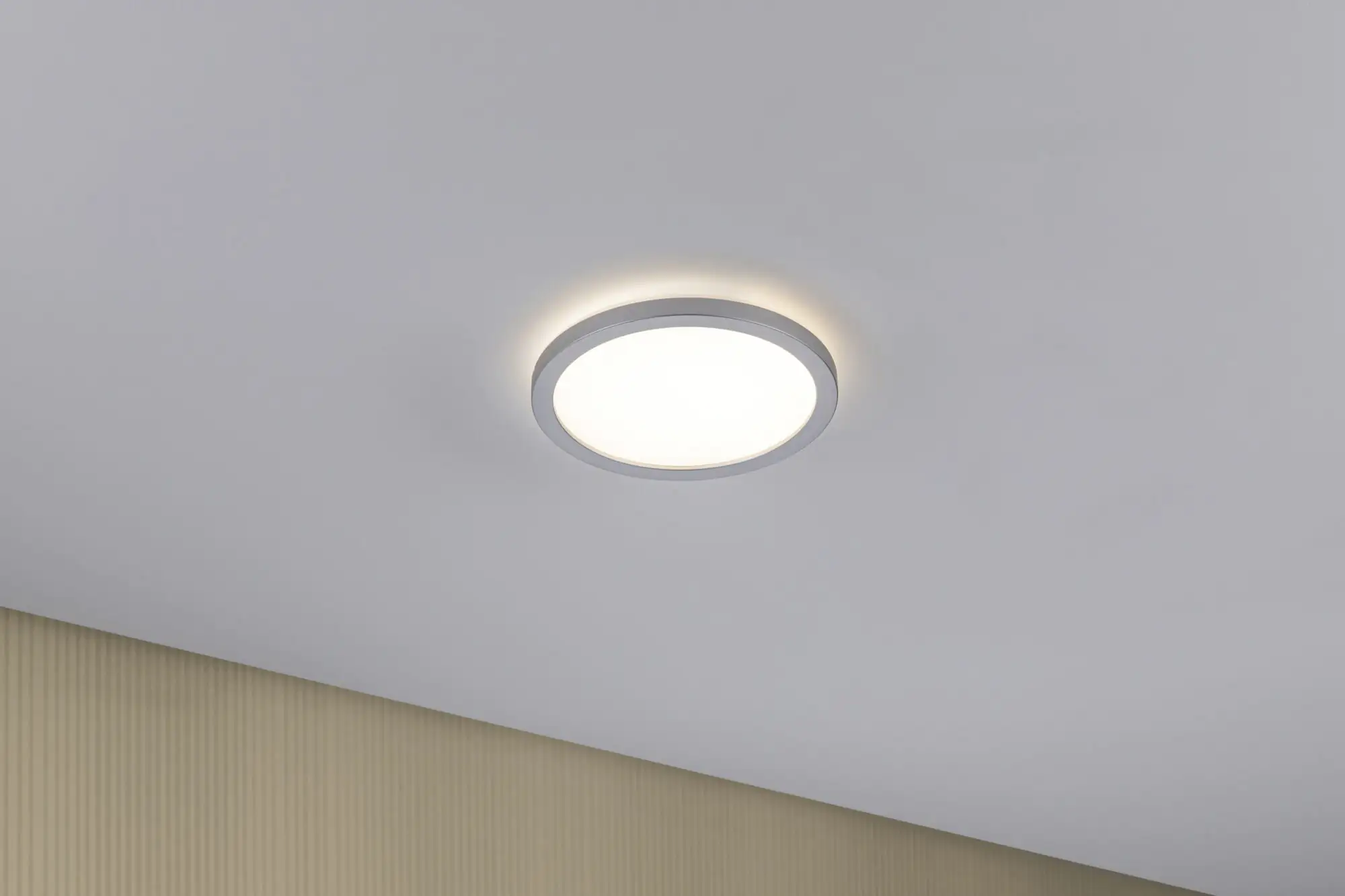 Paulmann LED Panel Atria Shine chrom-matt Ø 19 cm warmweiß