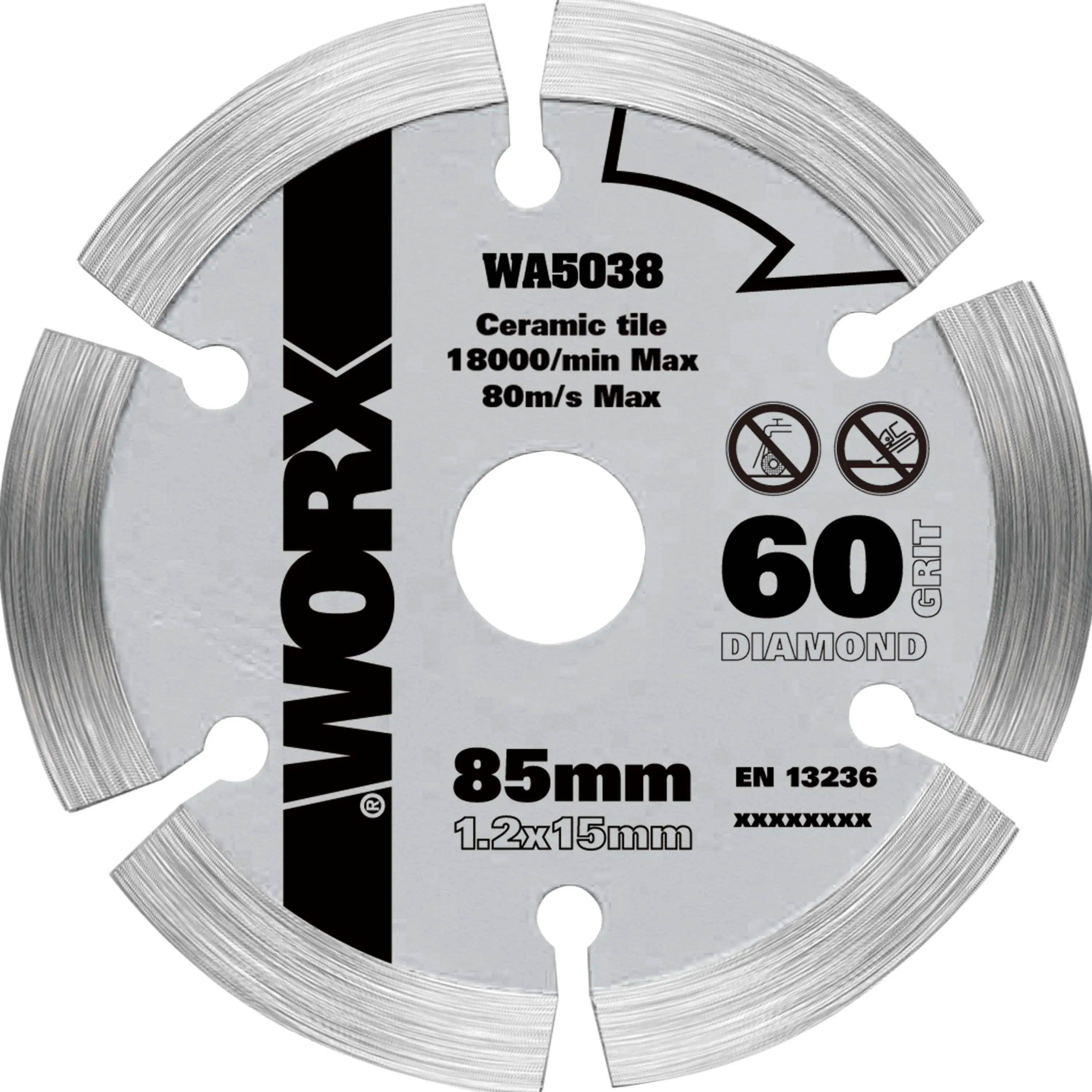 Worx Handkreissägeblatt Diamant WA5038 85 mm