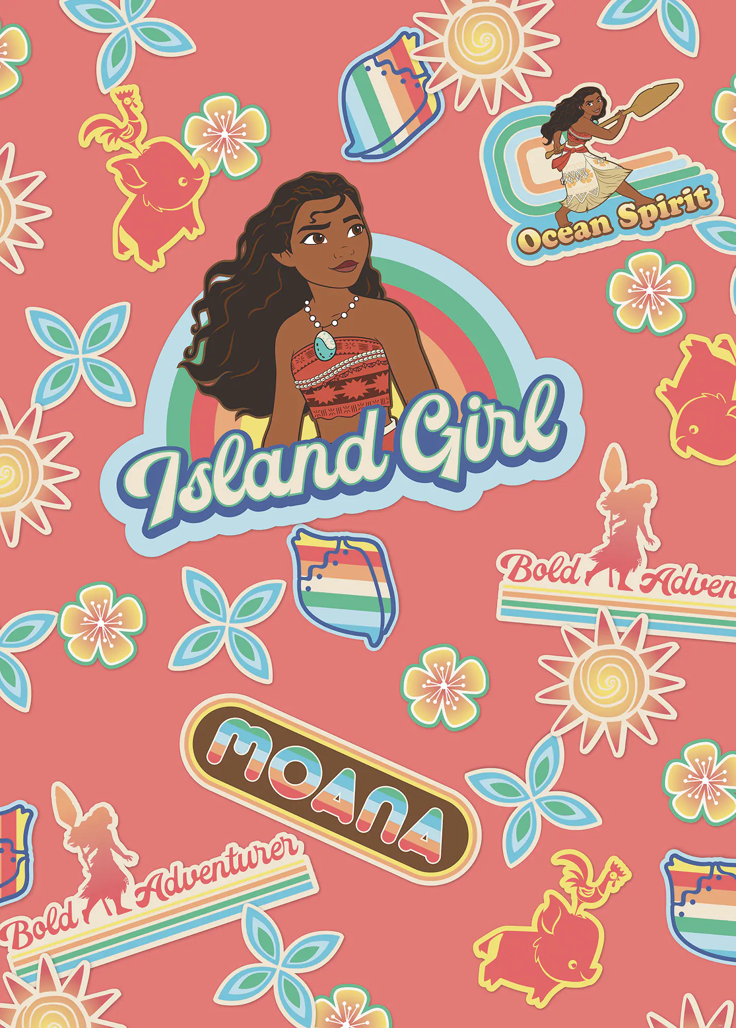 Komar Vlies Fototapete Moana Island Girl 200 x 280 cm 