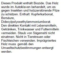 Baumpfahl 150 cm, Ø 6 cm, kesseldruckimprägniert