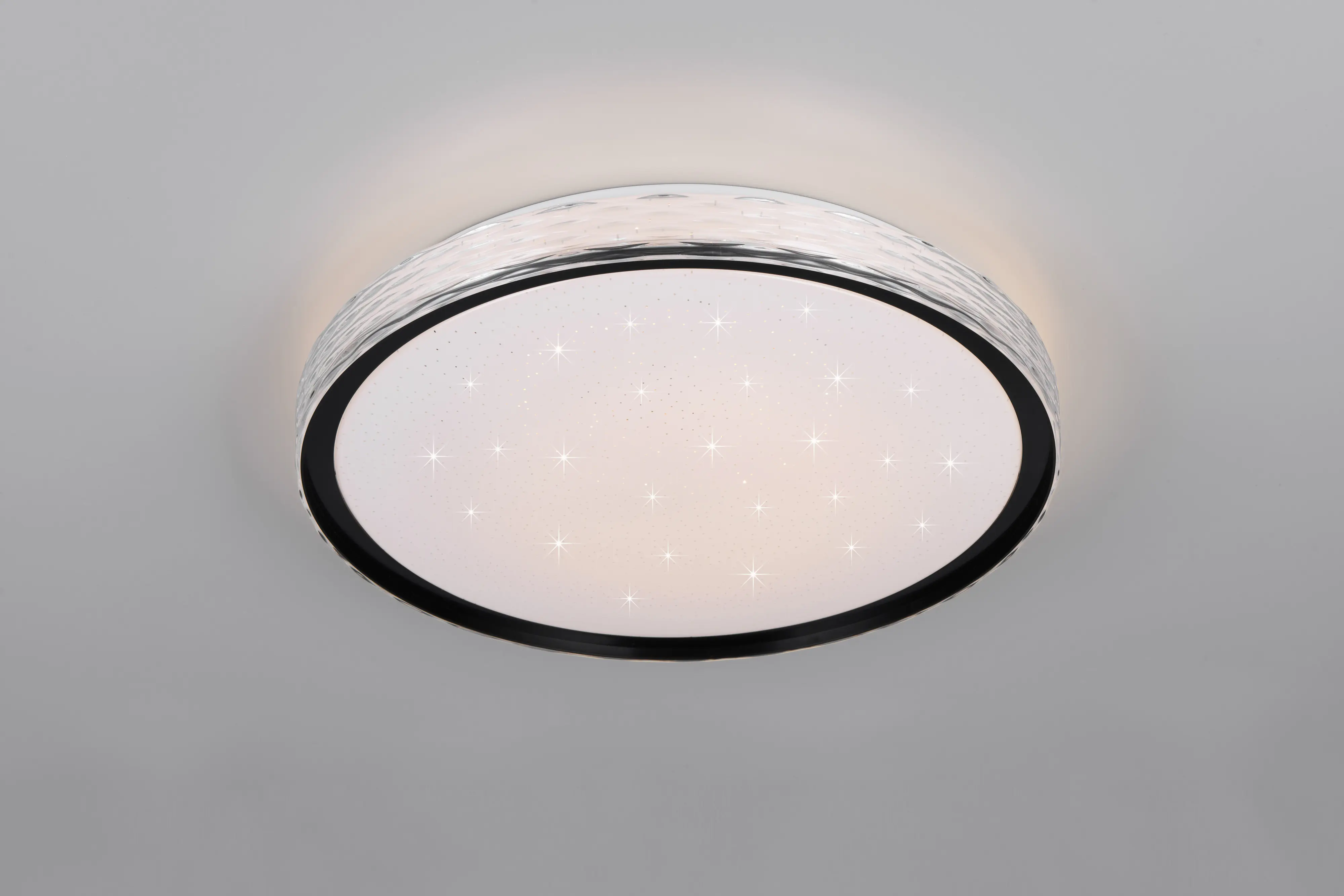 Reality LED Deckenleuchte Varda schwarz - weiß Fernbedienung