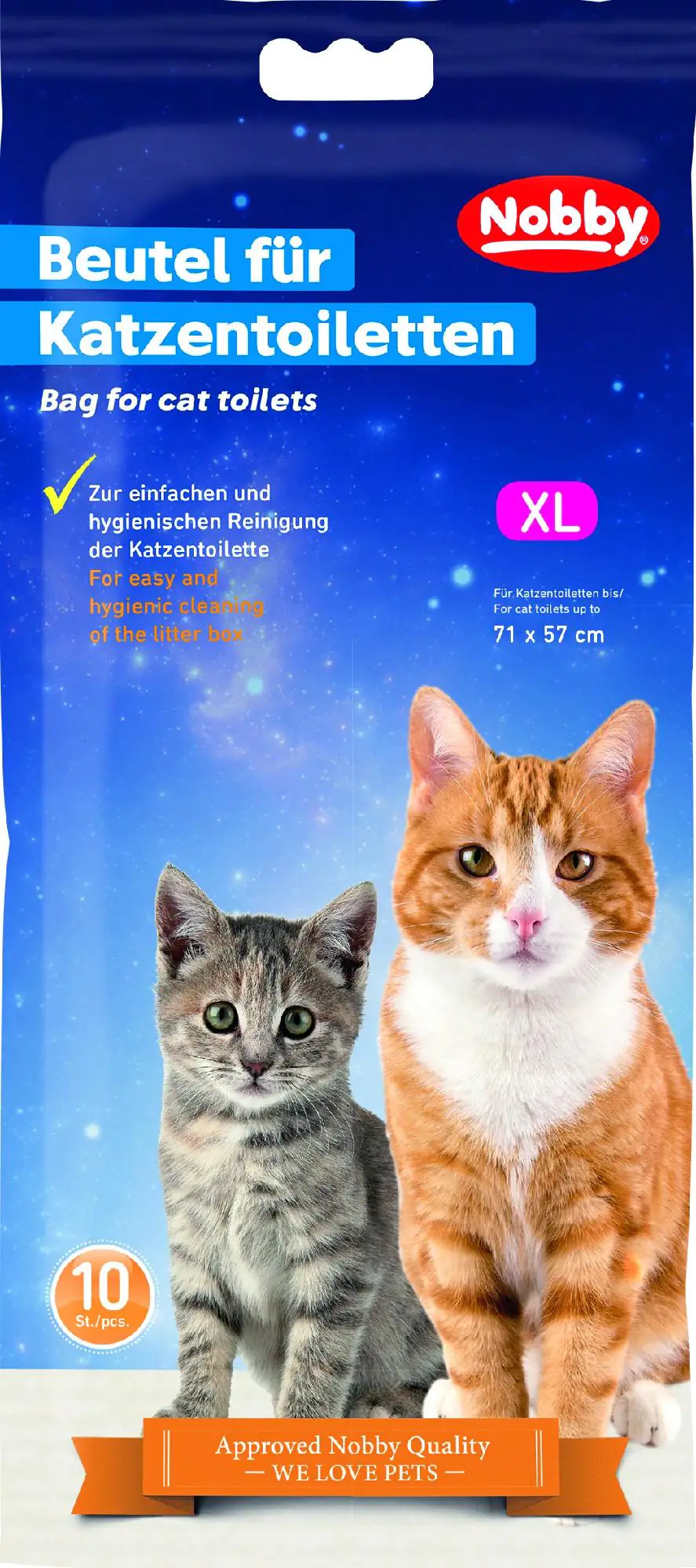 Nobby Beutel für Katzentoiletten XL für Toiletten bis 71 x 57 cm 10Stück