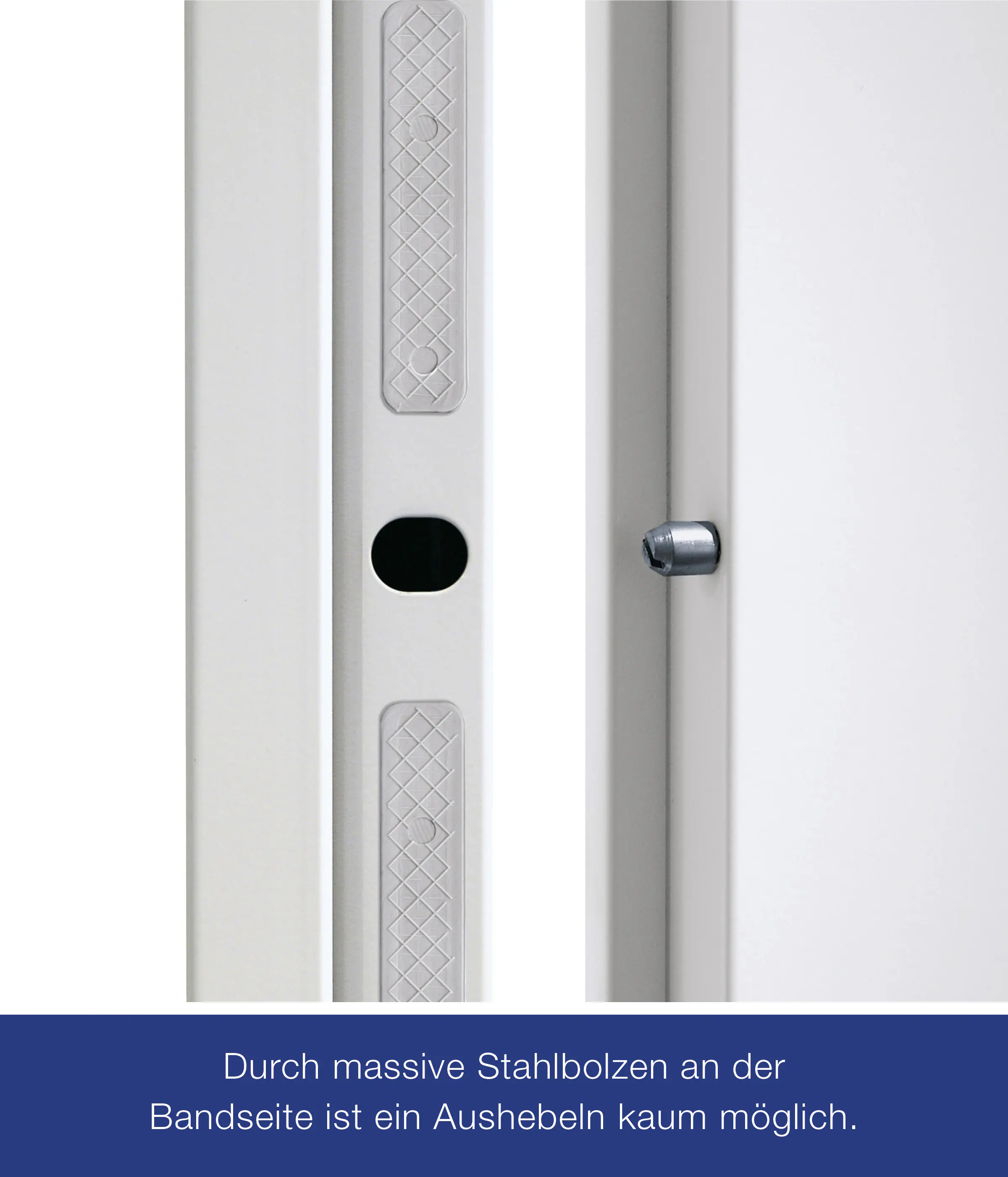 Hörmann Sicherheitstür KSI 40 RC2 verkehrsweiß 87,5 x 200 cm DIN rechts 