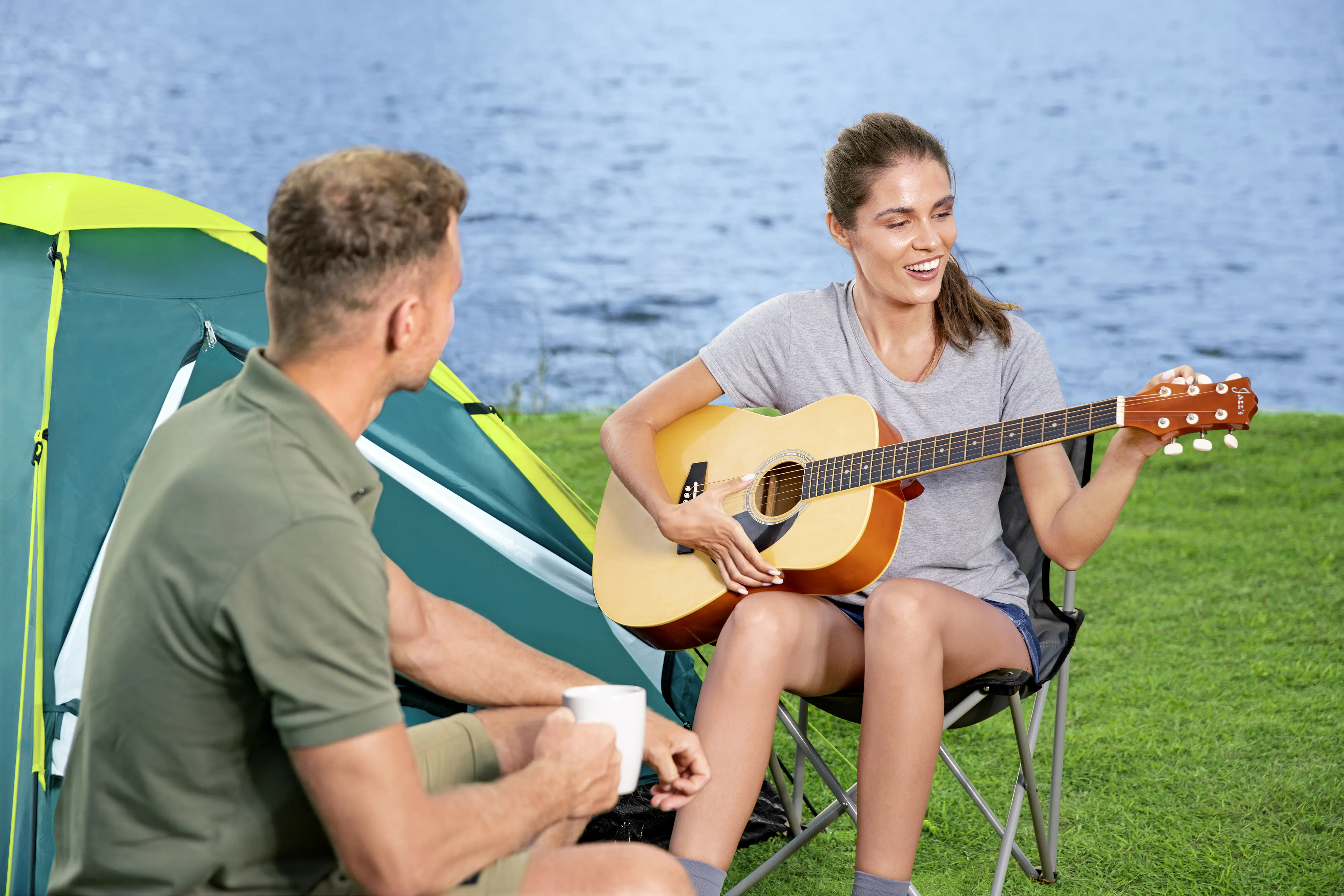 Bestway 3-Personen-Zelt Cool Dome 3 grün 210 x 210 x 130 cm