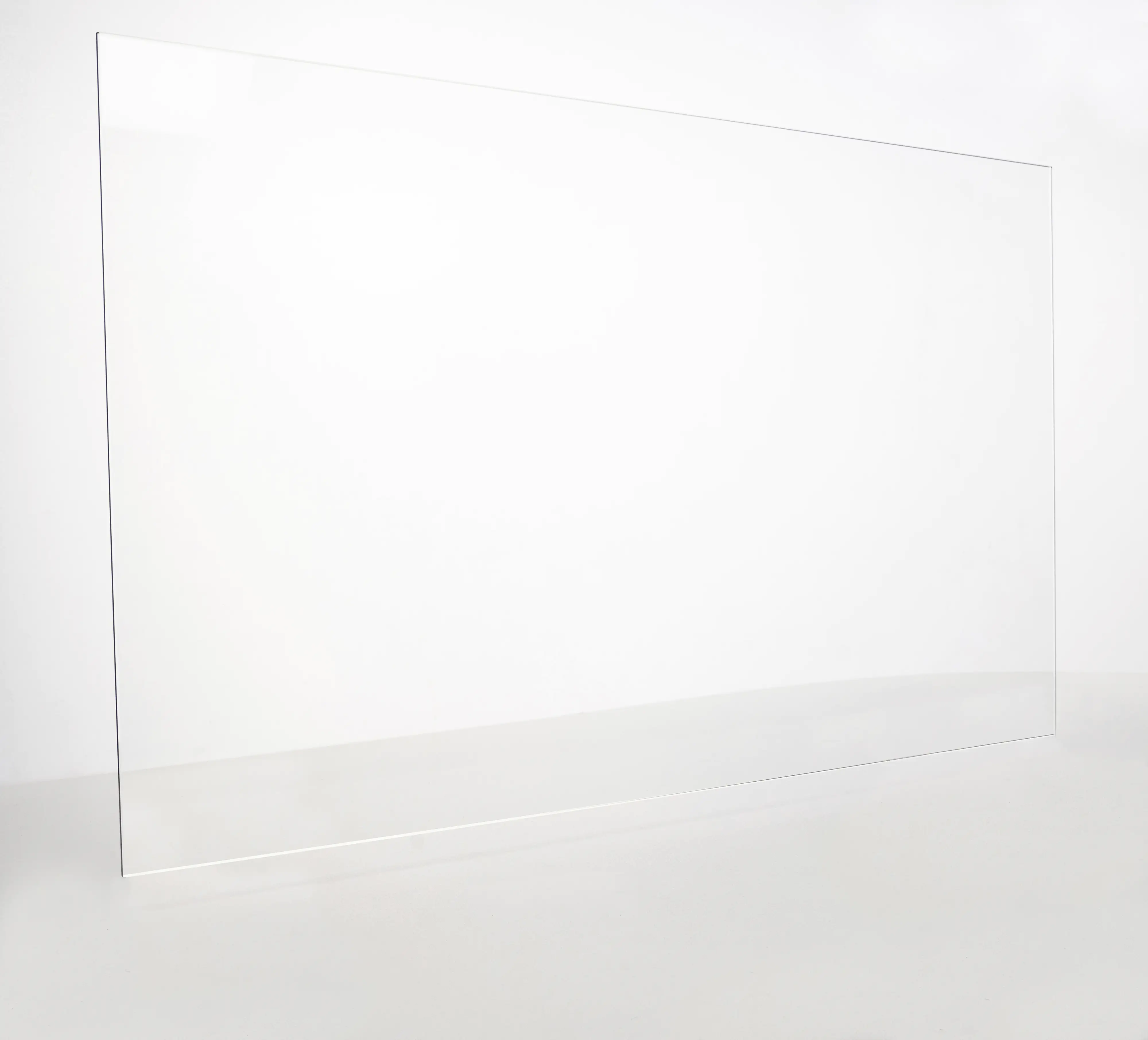 Hygiene Schutzglas Klar 6 mm ESG-Glas Breite: 1000 mm, Höhe: 500 mm