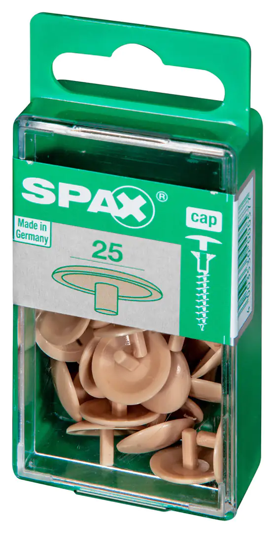Spax Abdeckkappen beige zum stecken (stift) - 25 Stk.