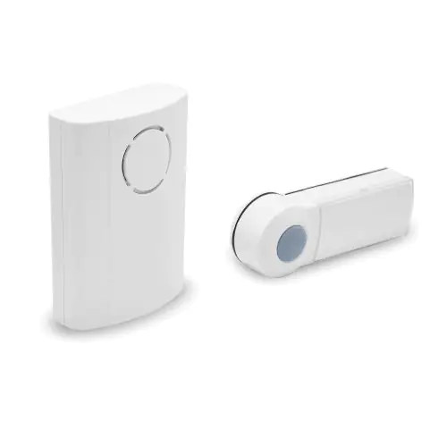 Extel Drahtlose Klingel Taster mit Funkgong weiß