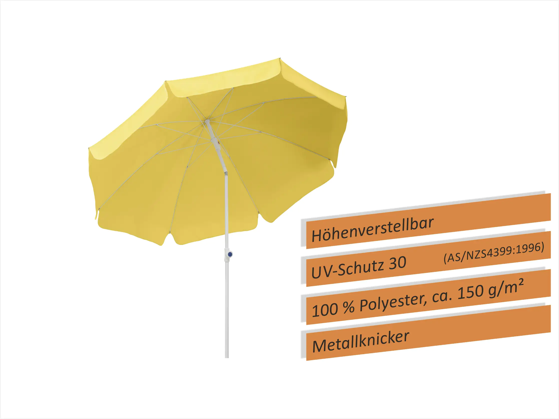 4000570680042_1802726 Schneider Sonnenschirm Ibiza goldgelb Ø 200 cm