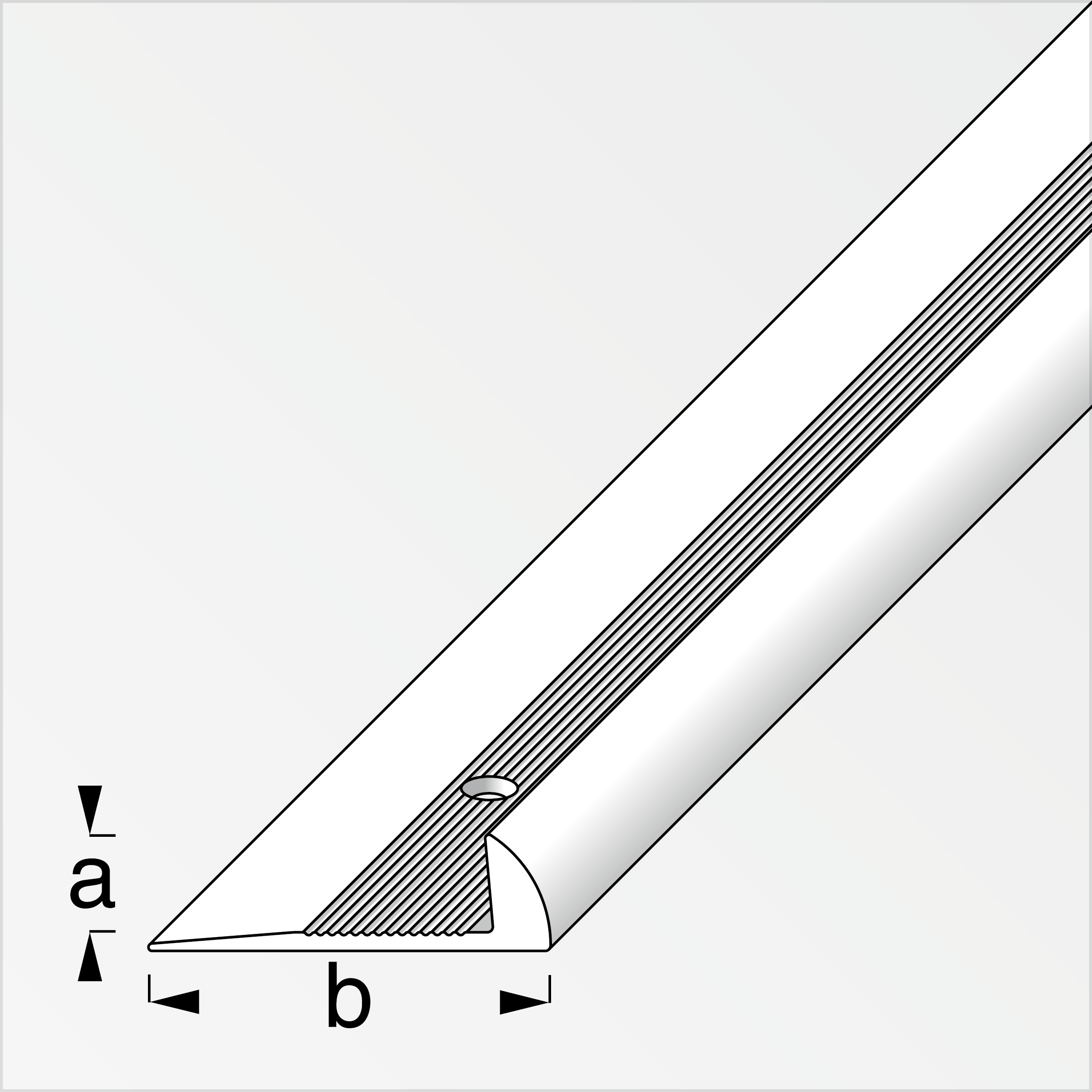 alfer Rund-Abschluss-Profil 1 m, 21.5 x 5 mm Aluminium eloxiert messing