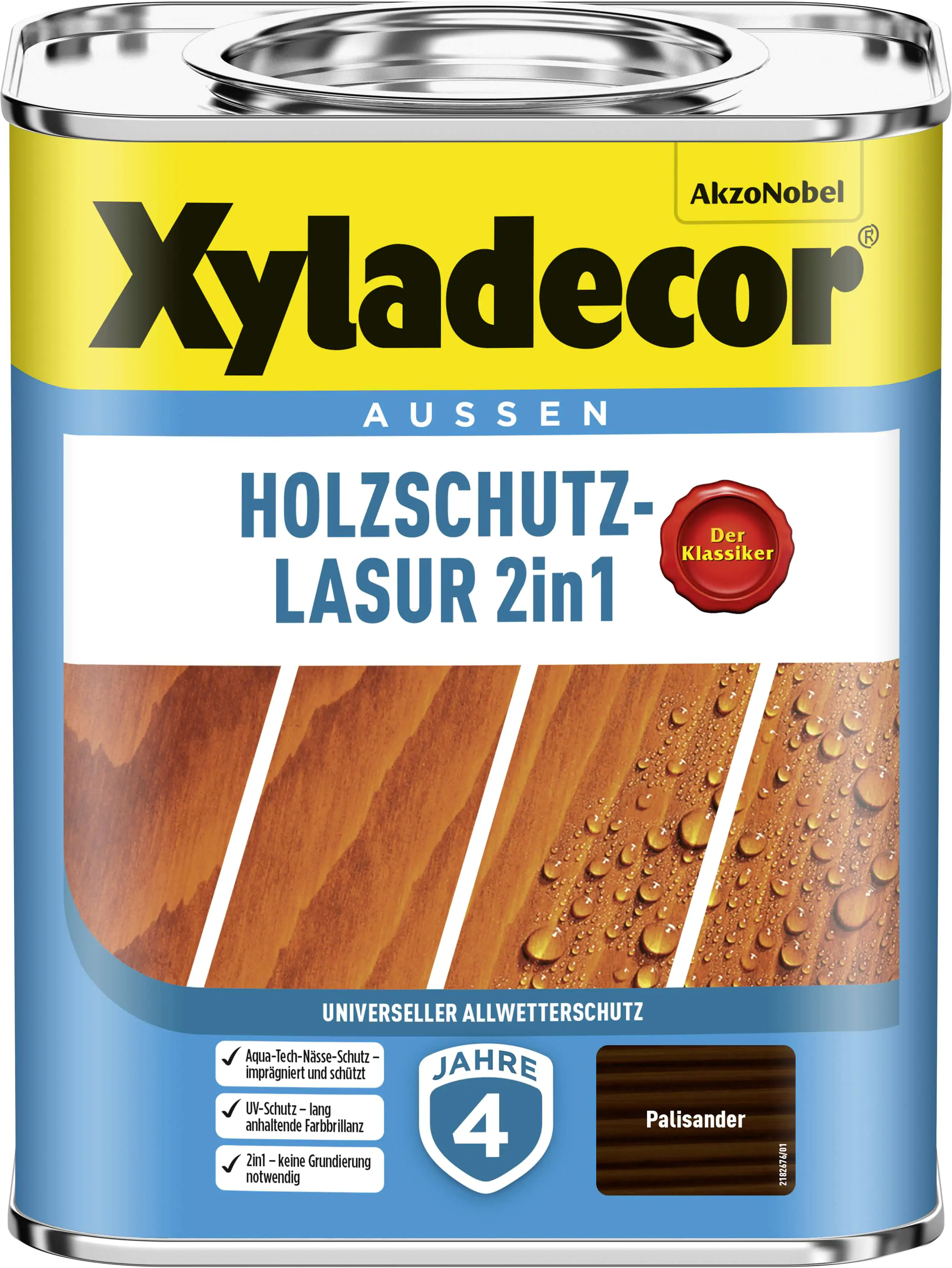 Xyladecor Holzschutzlasur 750 ml palisander 2in1