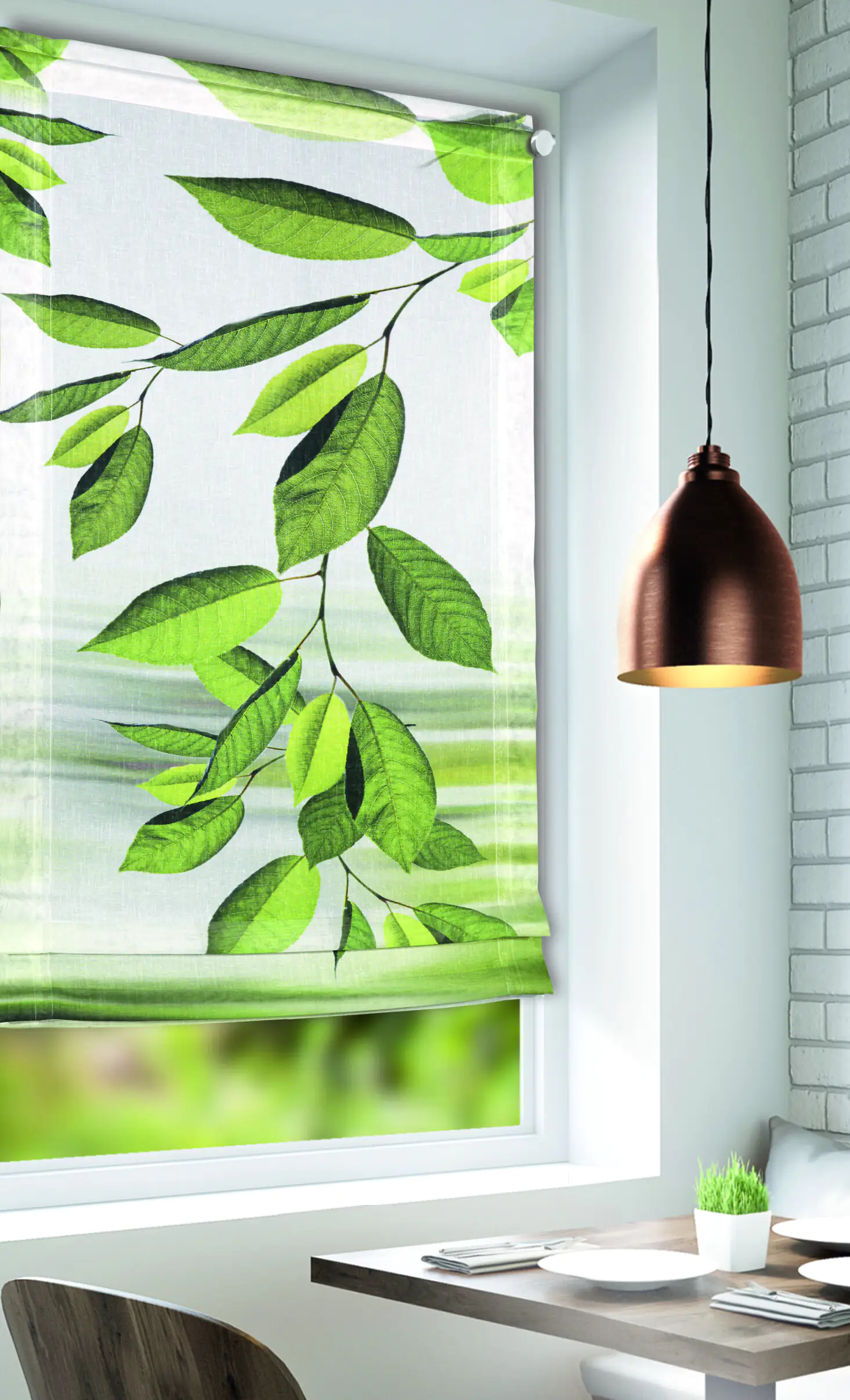 Neusser Collection Kliprollo Janina digitaldruck, grün, 60 x 120 cm