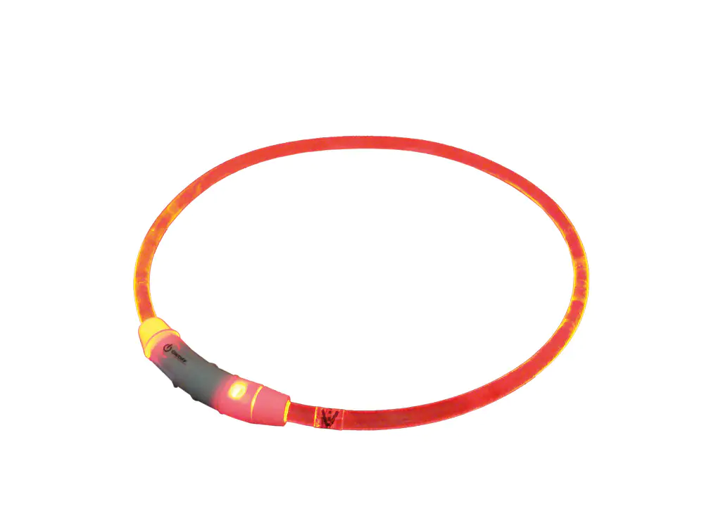 Nobby LED Leuchthalsband Visible transparent rot für Hunde mit kurzem Fell Nobby LED Leuchthalsband Visible transparent rot für Hunde mit kurzem Fell
