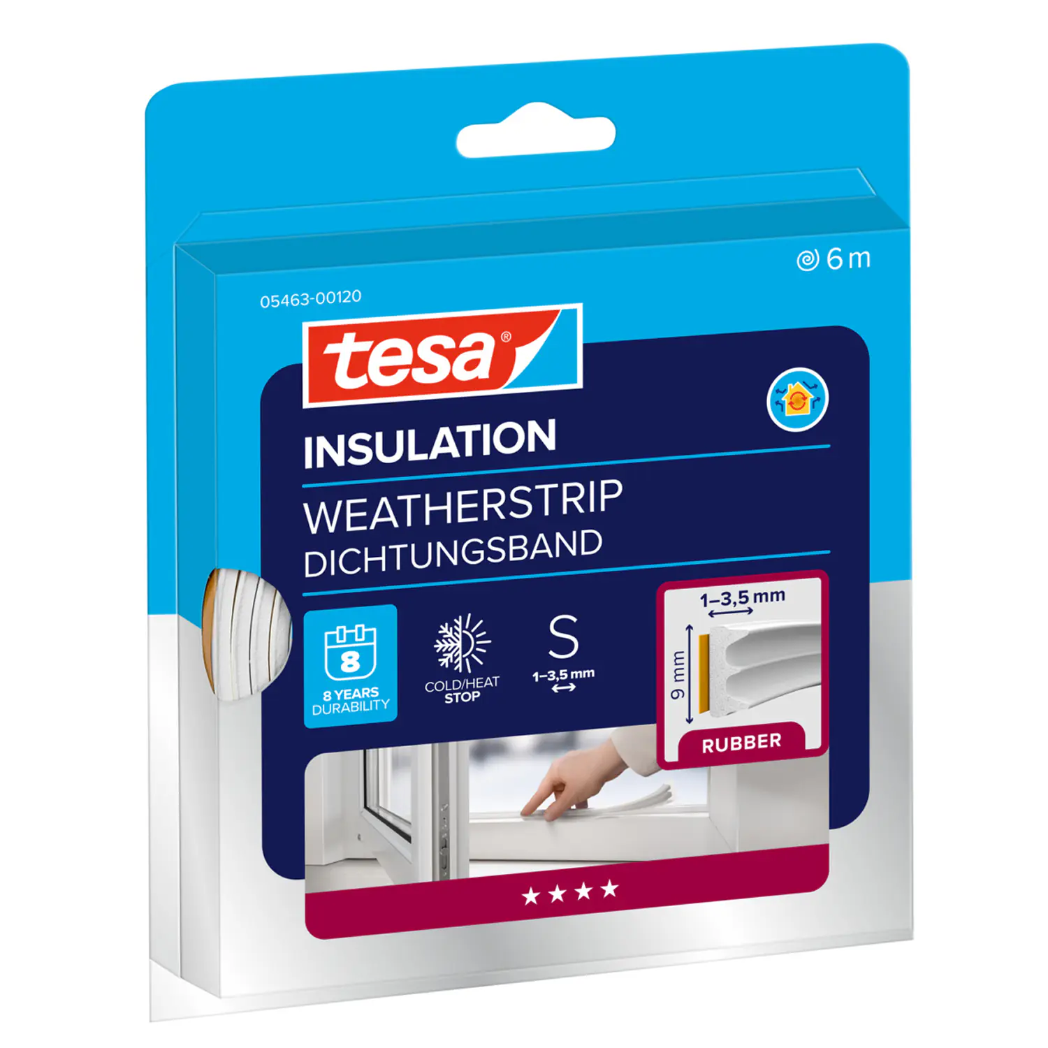 tesa Insulation E-Profil Classic 6 m, weiß