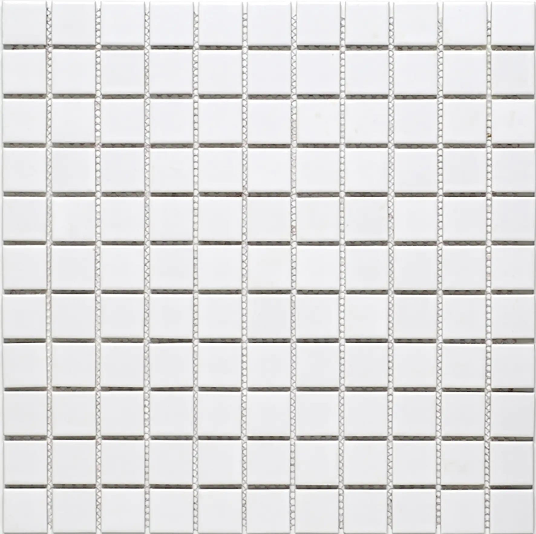 Mosaikfliese Min 30 x 30 cm weiß glanz Steinmaß: ca. 2,5 x 2,5 cm