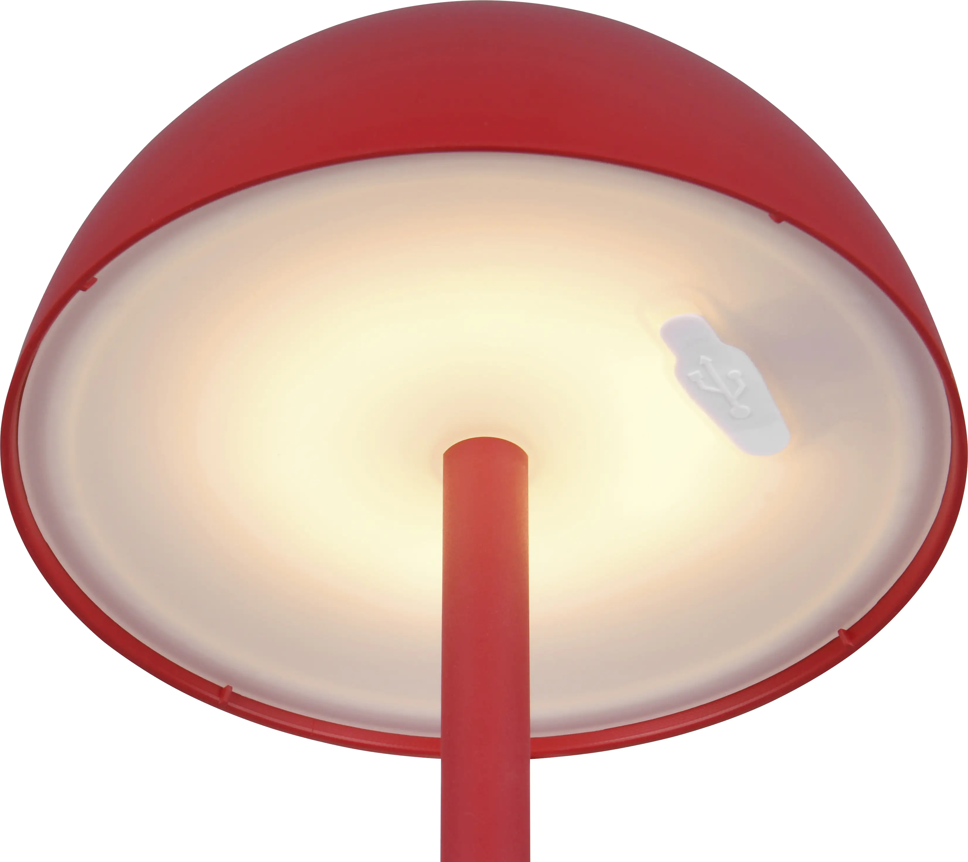 Reality Leuchten LED Akku-Tischleuchte Ricardo rot 30 cm warmweiß Reality Leuchten LED Akku-Tischleuchte Ricardo rot 30 cm warmweiß