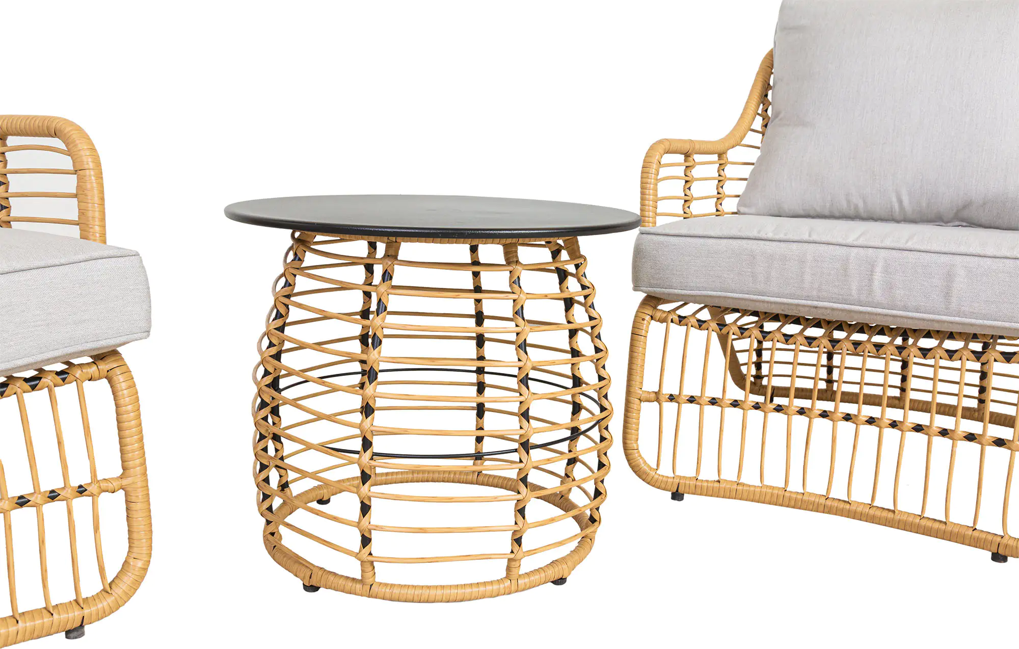 4333692866804_04 TrendLine Balkonset Lucera 3-teilig inkl. Sitz- und Rückenkissen