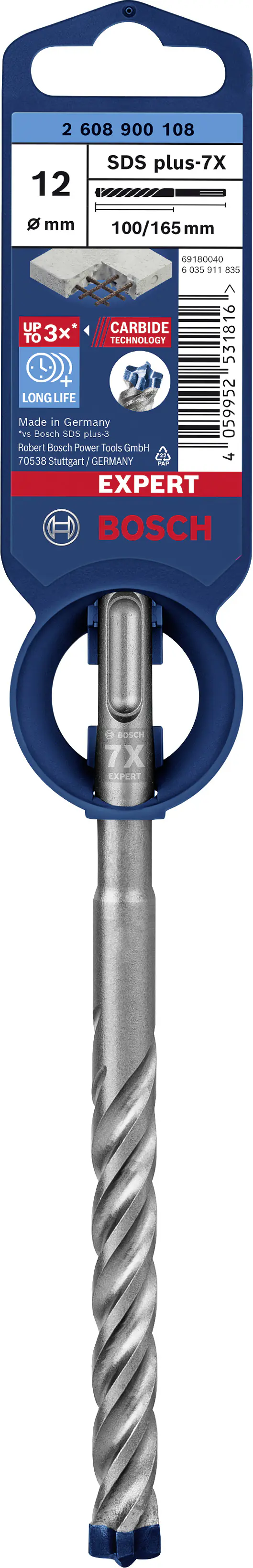 Bosch Expert SDS plus-7X Hammerbohrer Ø 12 mm