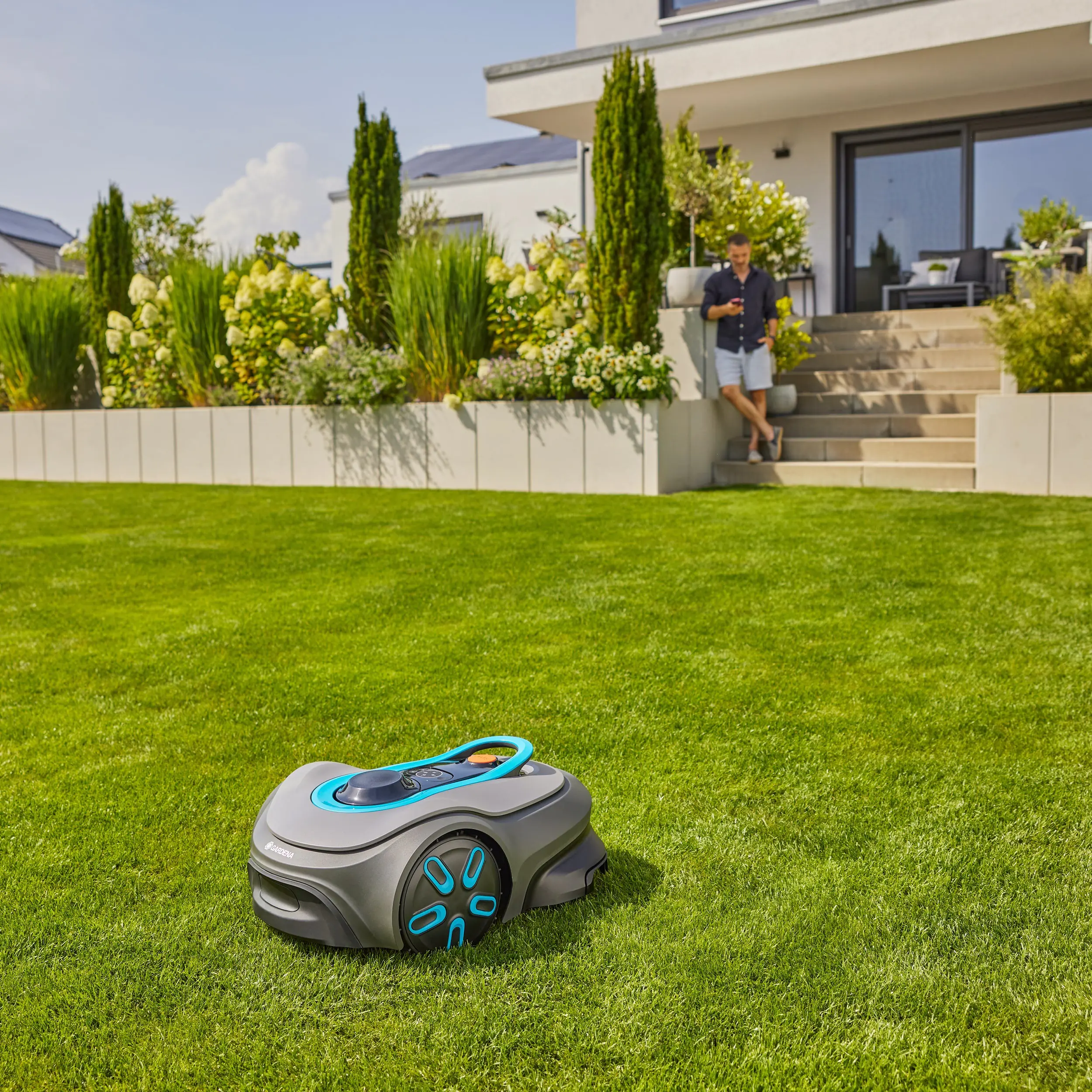 Gardena Mähroboter smart SILENO free 600m² Set Gardena Mähroboter smart SILENO free 600m² Set