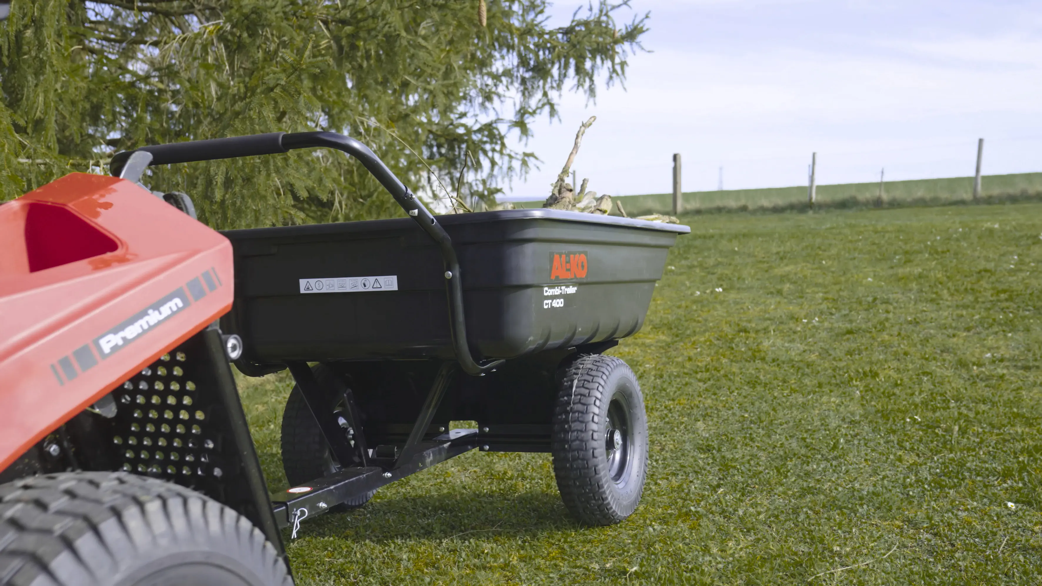 AL-KO Rasentraktor-Anhänger Combi Trailer CT 400 für Traktoren