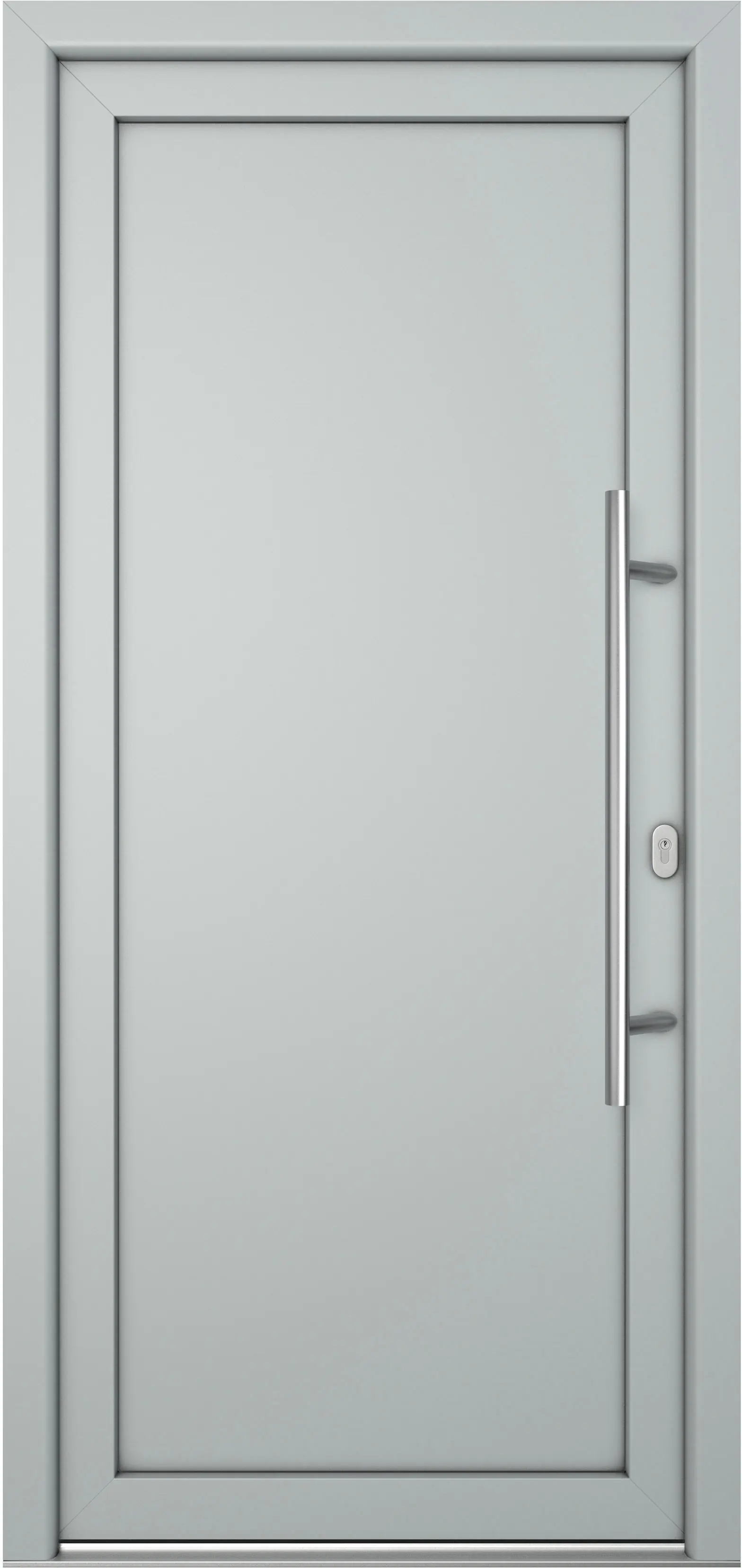 Meeth Haustür Signum Pro PVC Modell 01 88 x 200 cm DIN Rechts weiß/lichtgrau Meeth Haustür Signum Pro PVC Modell 01 88 x 200 cm DIN Rechts weiß/lichtgrau